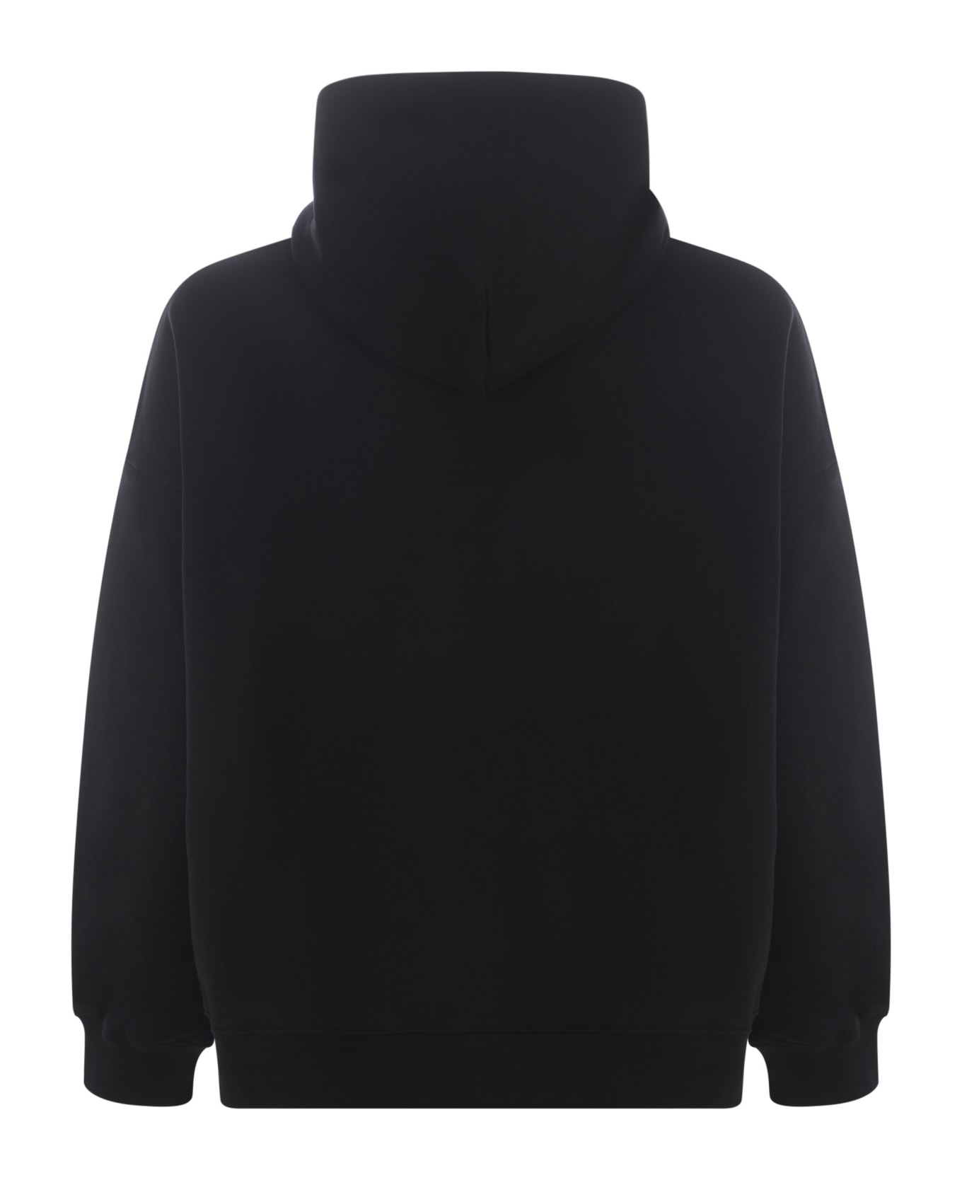 GCDS Hooded Sweatshirt Gcds In Cotton - Nero フリース
