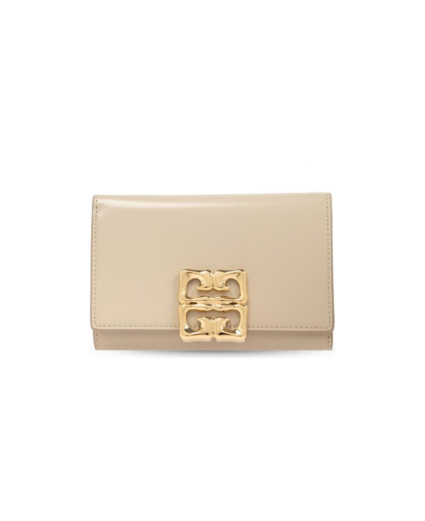 Givenchy 4g Plaque Flap Wallet - NATURAL BEIGE