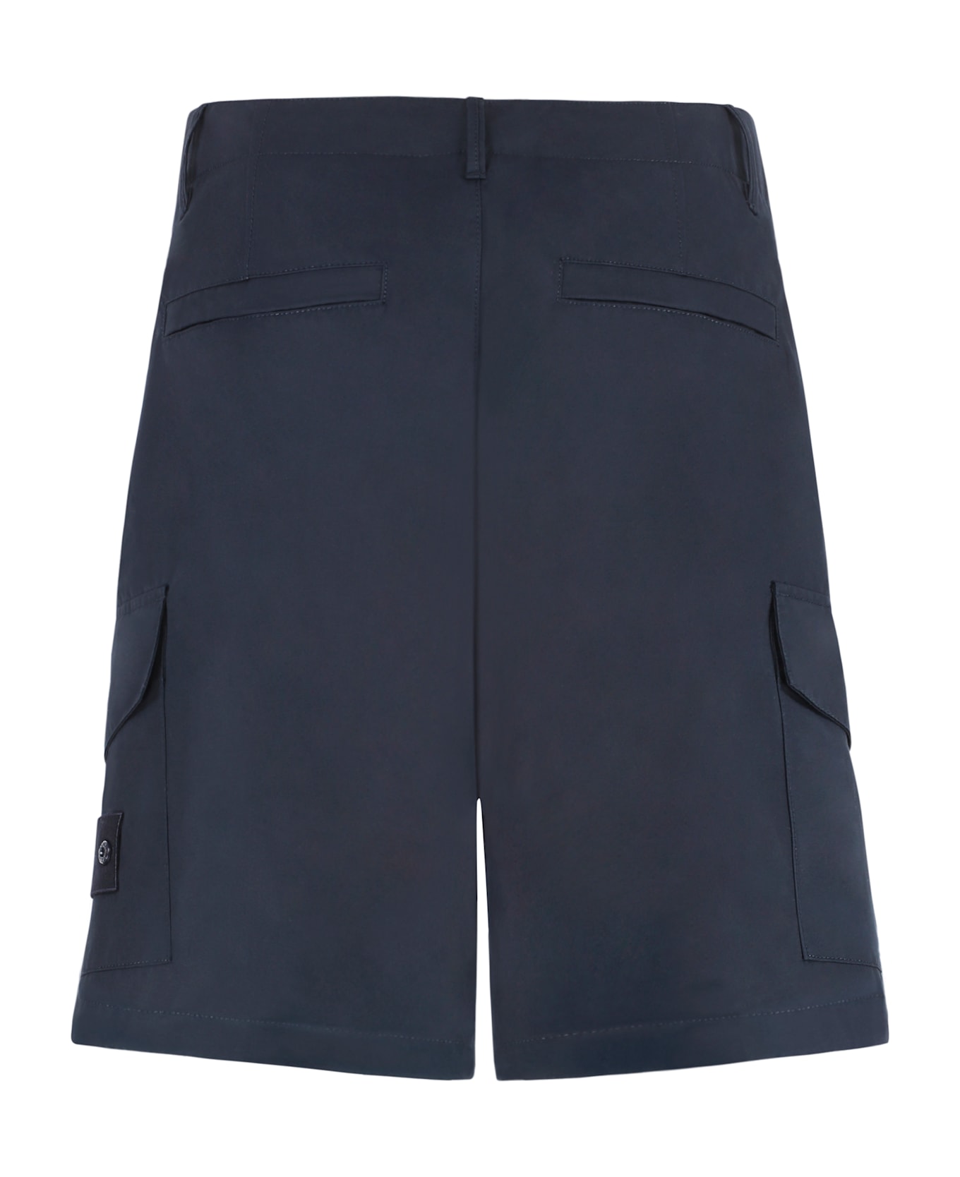 Stone Island Cotton Bermuda Shorts - NAVY BLUE