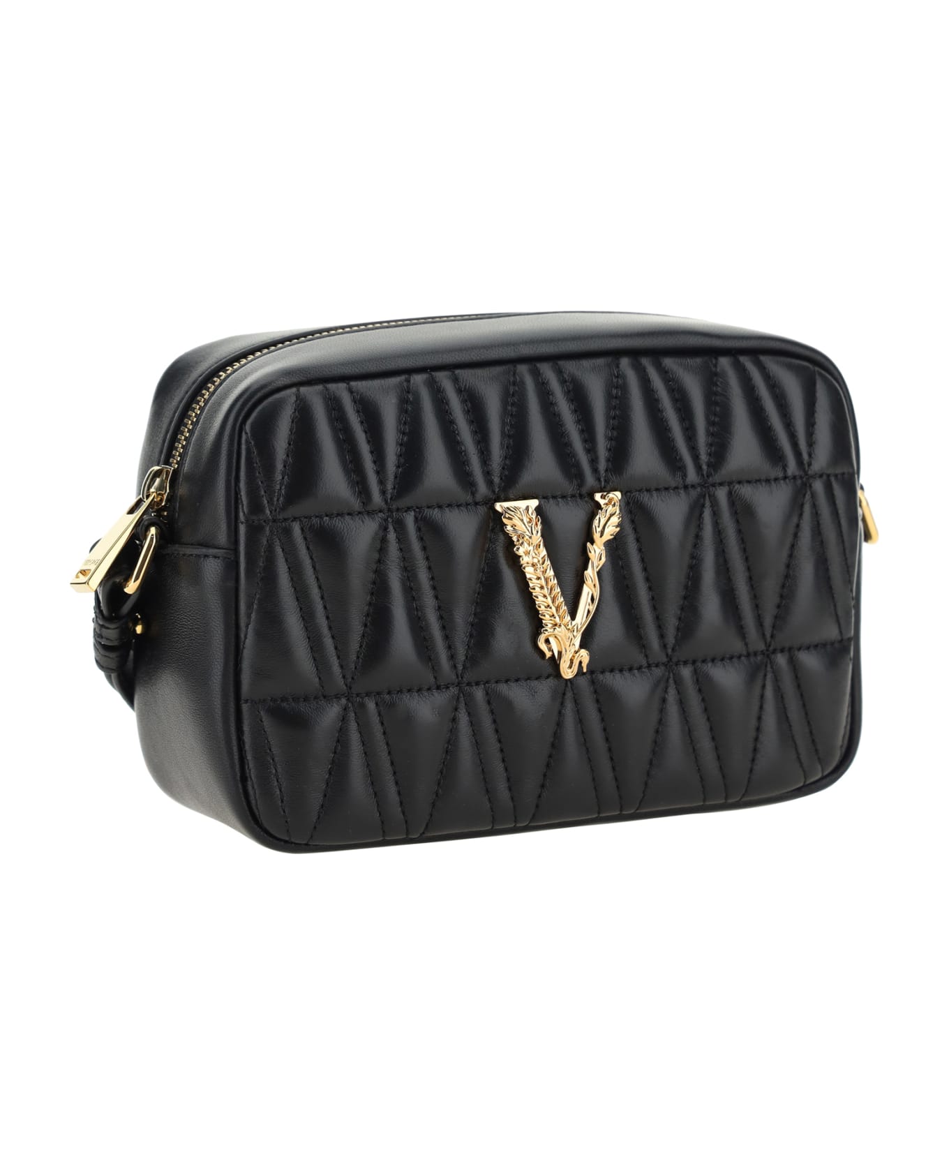Versace Virtus Shoulder Bag - Black ショルダーバッグ