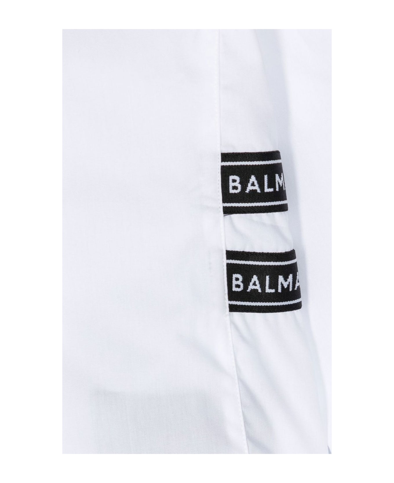 Balmain White Cotton Shirt - Bianco