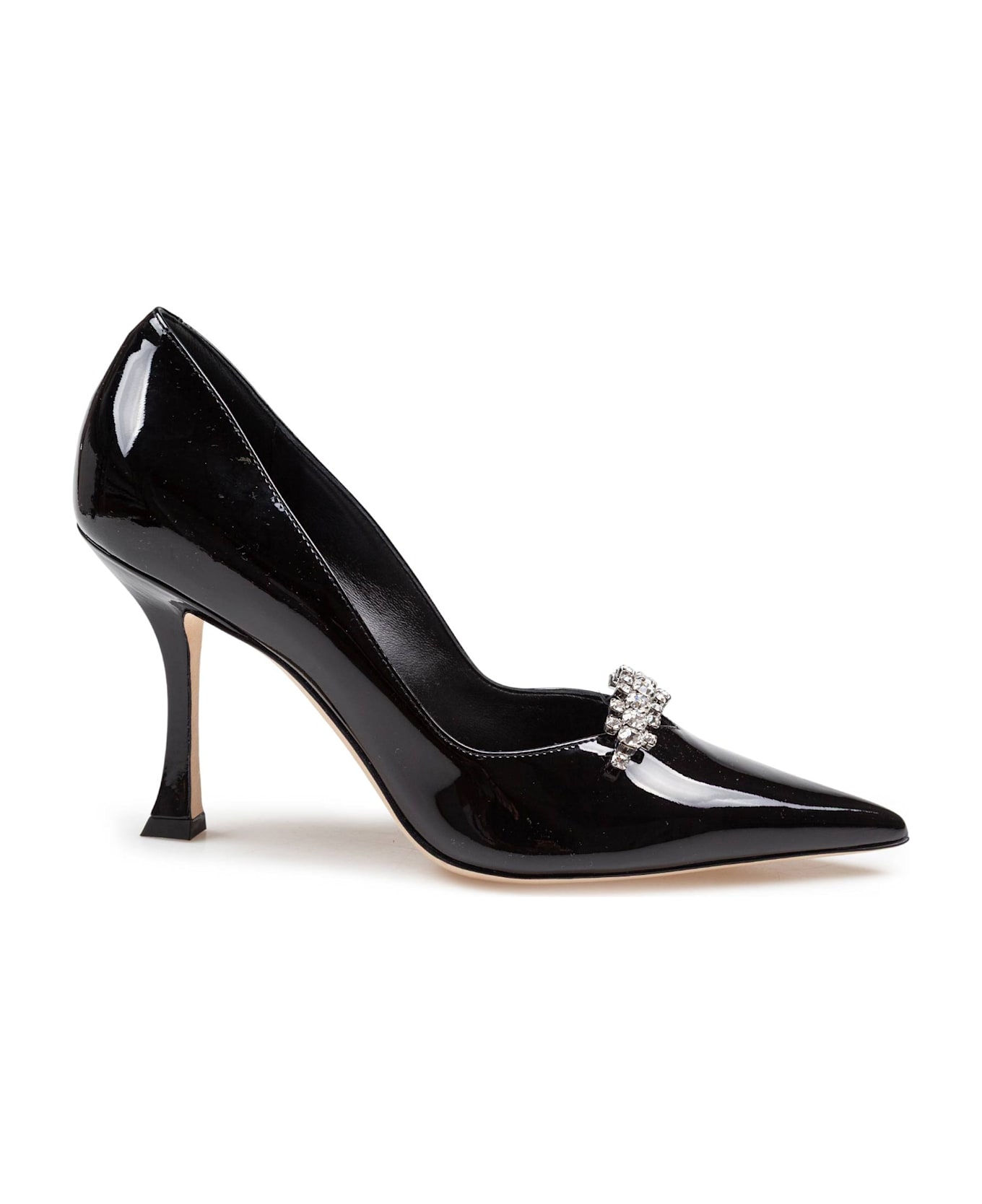 Jimmy Choo Belinda Patent Leather Pumps Black - Black