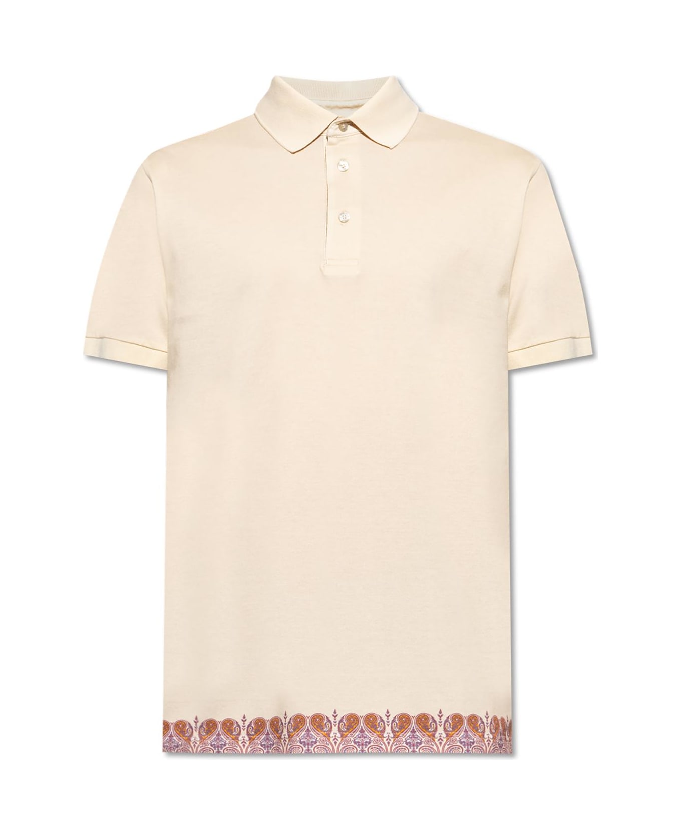 Etro Polo With Logo - IVORY