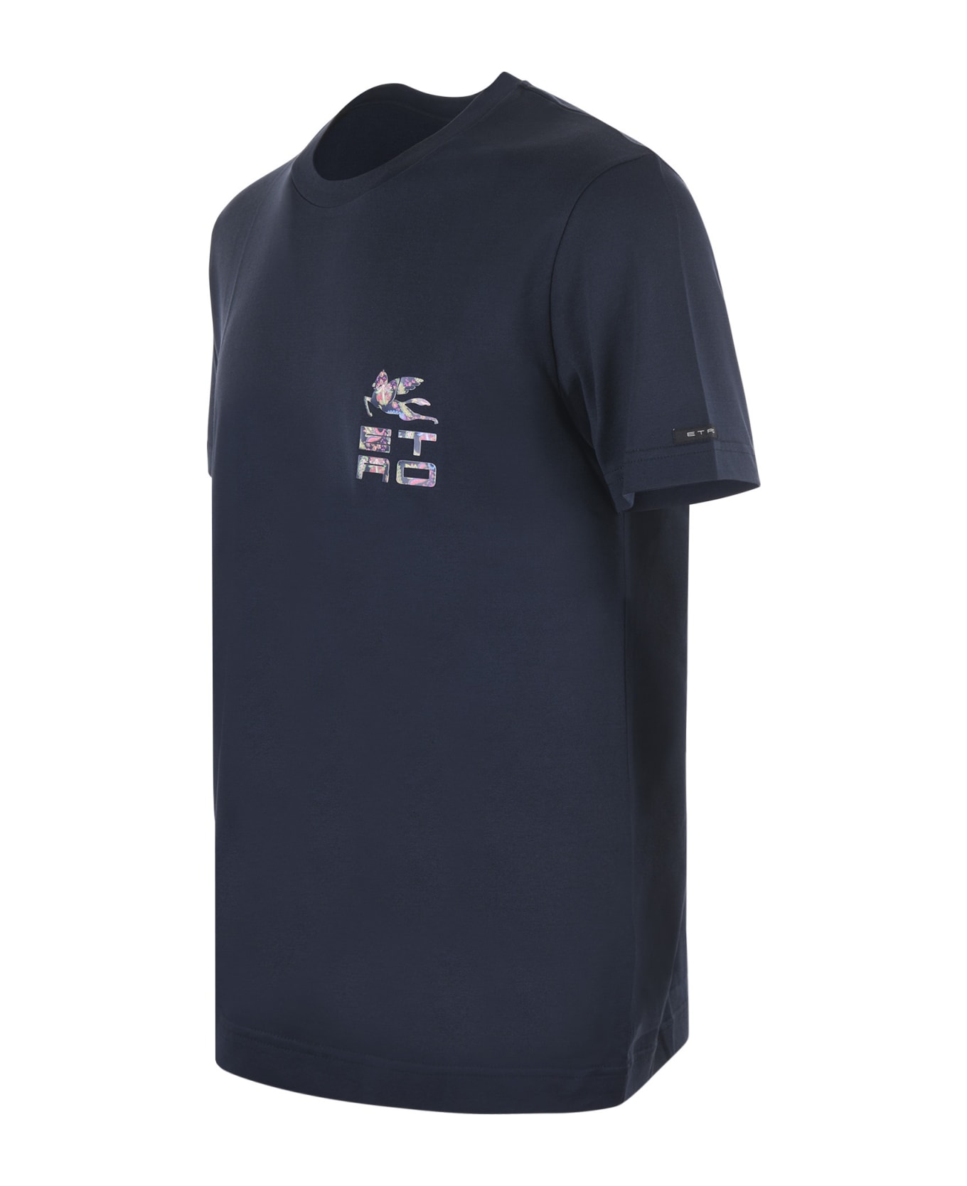 Etro T-shirt Etro In Cotone Disponibile Store Scafati - Blu scuro シャツ