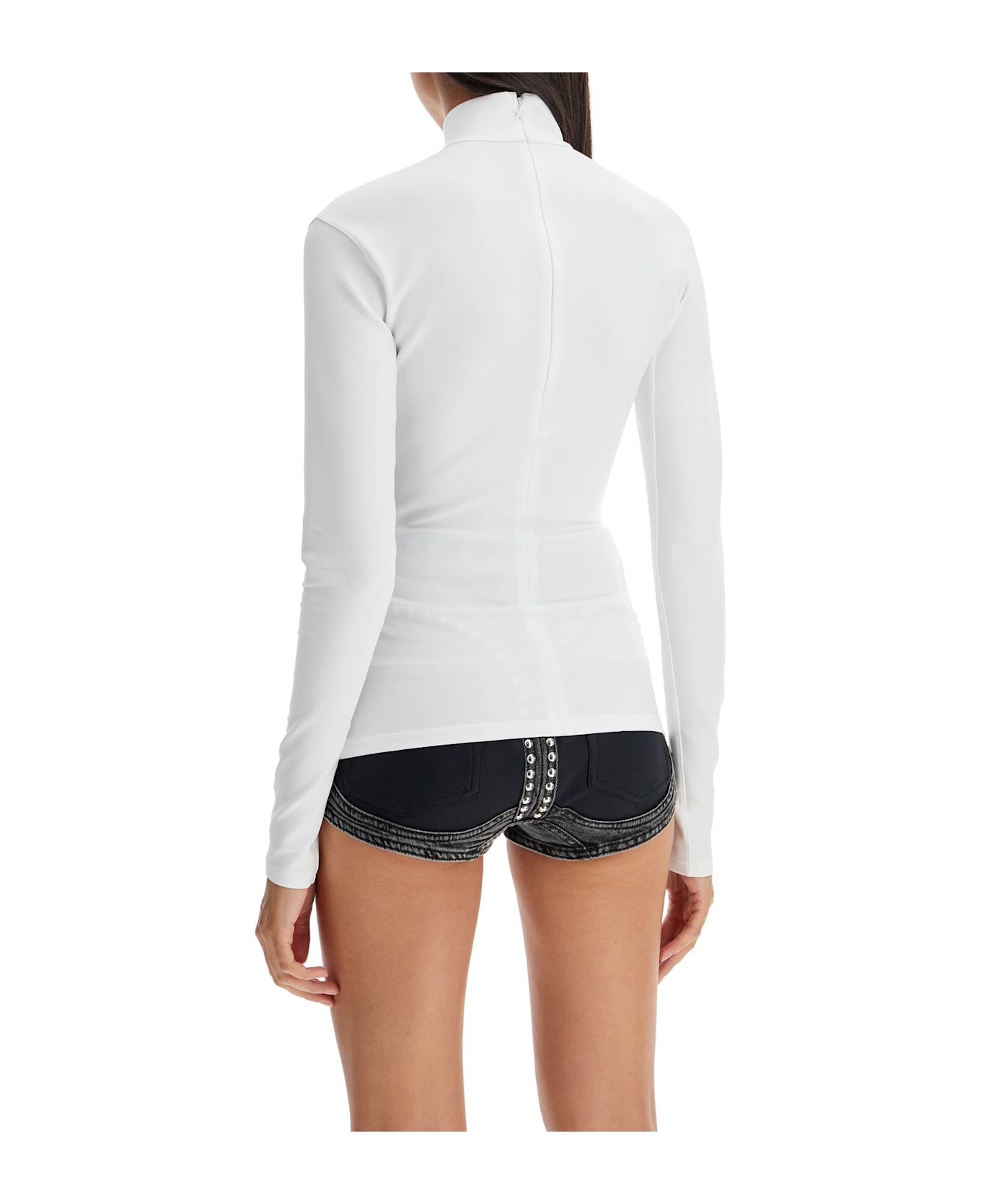 Mugler Long-sleeved Star Top For - OFF WHITE (White)