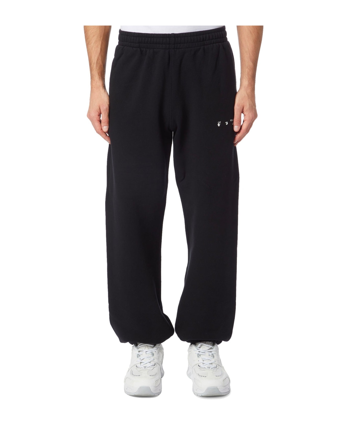 Off-White Off White Logo Patch Jogger Trousers - Black