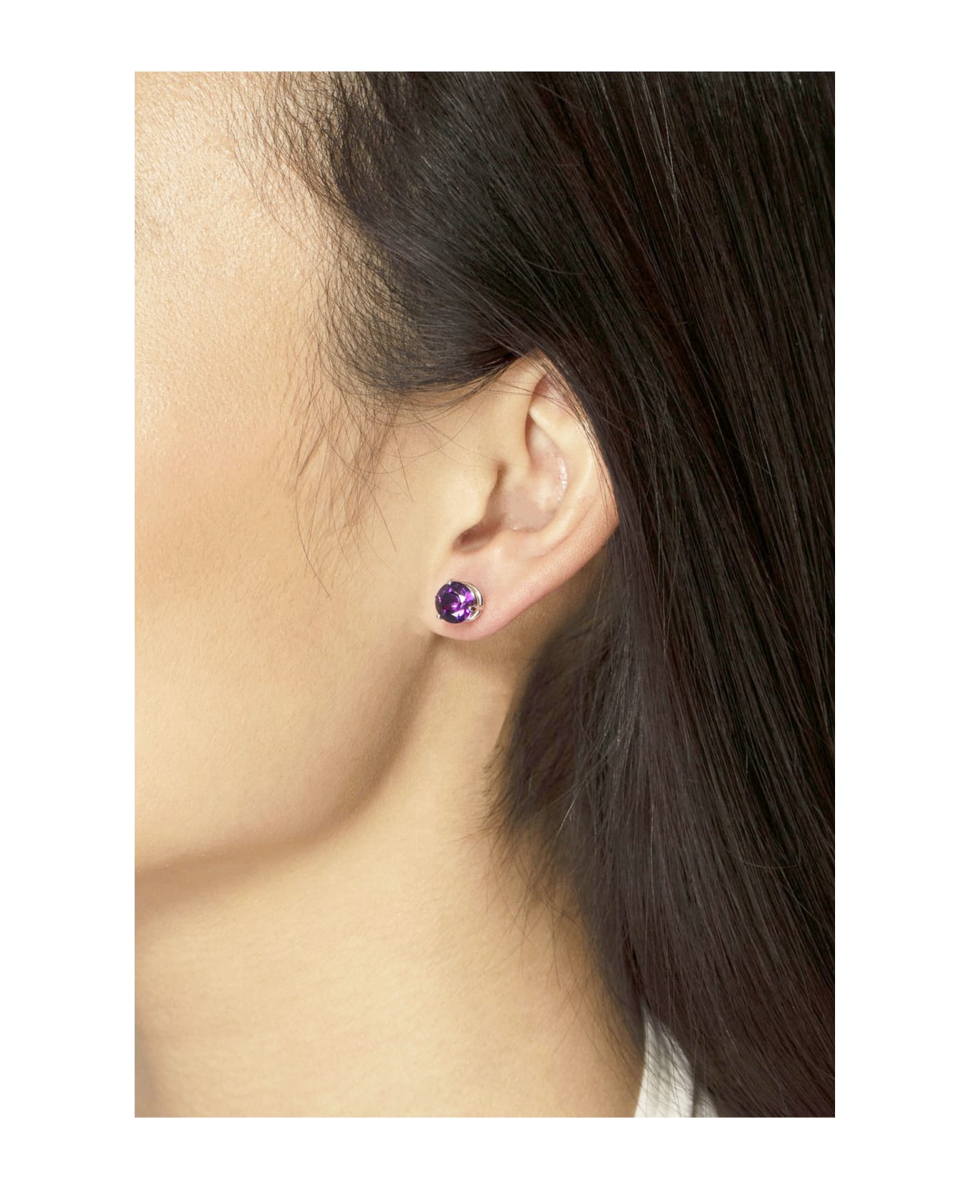 Lo Spazio Jewelry Lo Spazio Amethyst Earrings - Purple