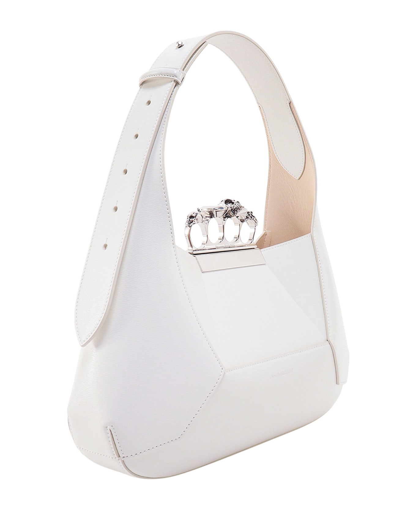 Alexander McQueen Jewelled Handbag - White