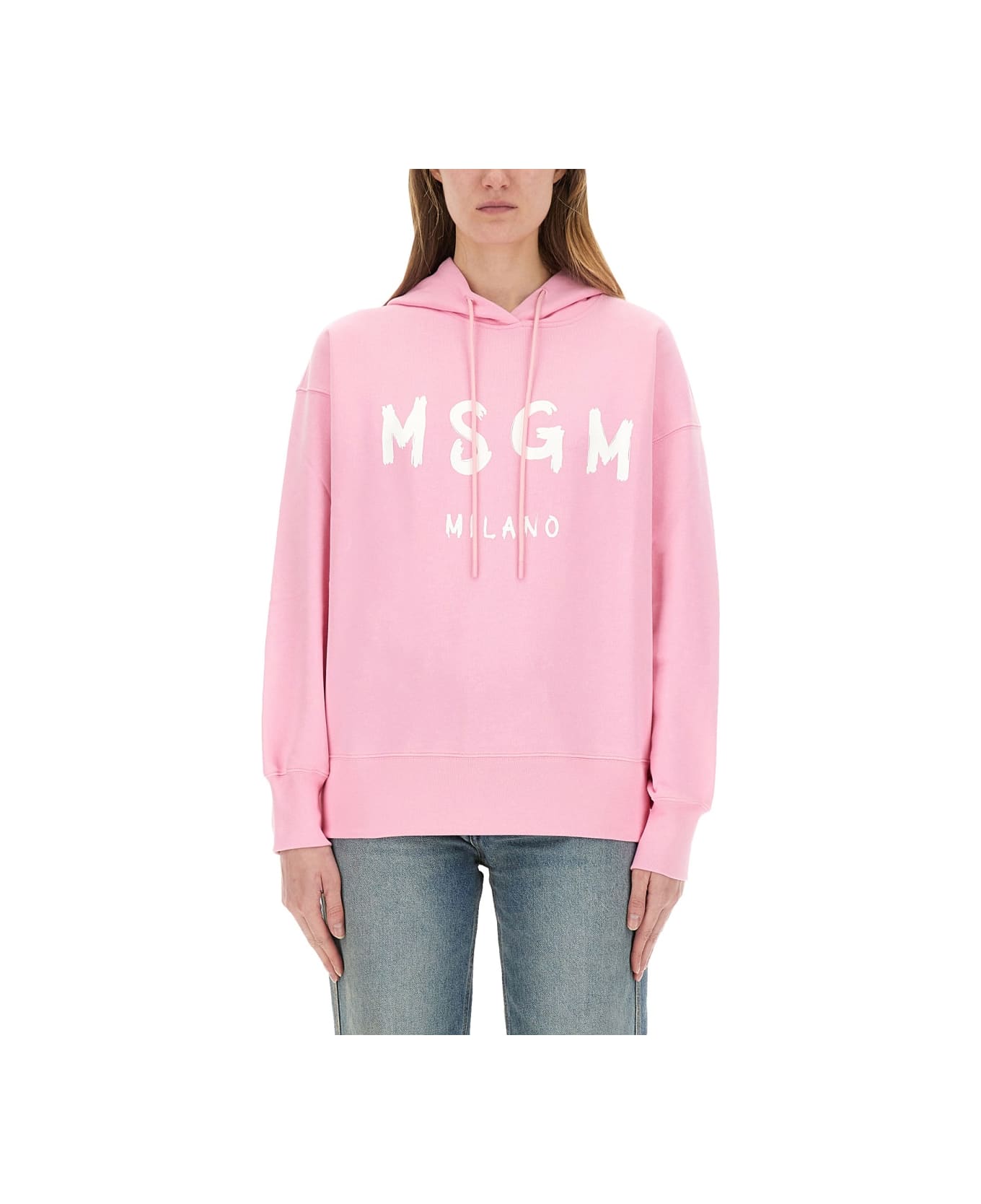 MSGM Sweatshirt With Logo - PINK