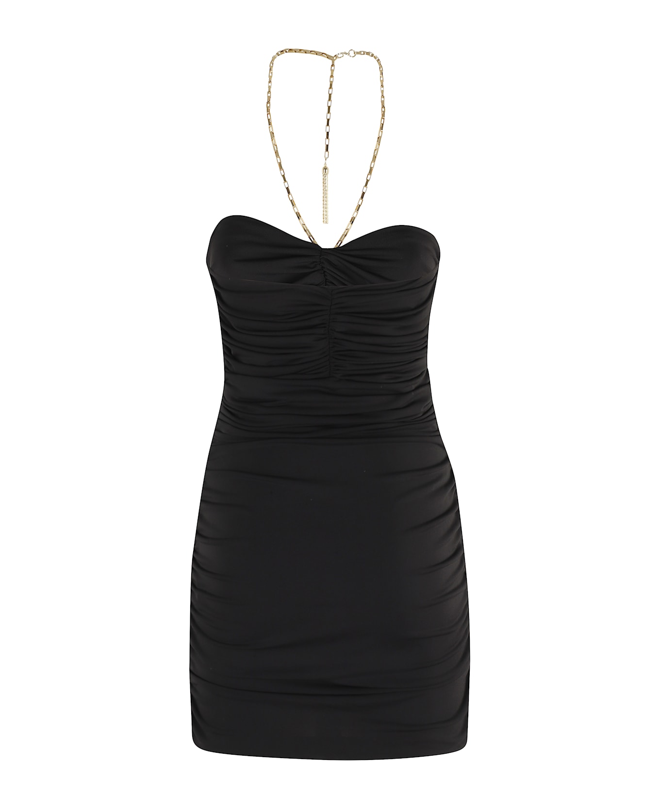 Amen Acetate Knitted Dress - Black