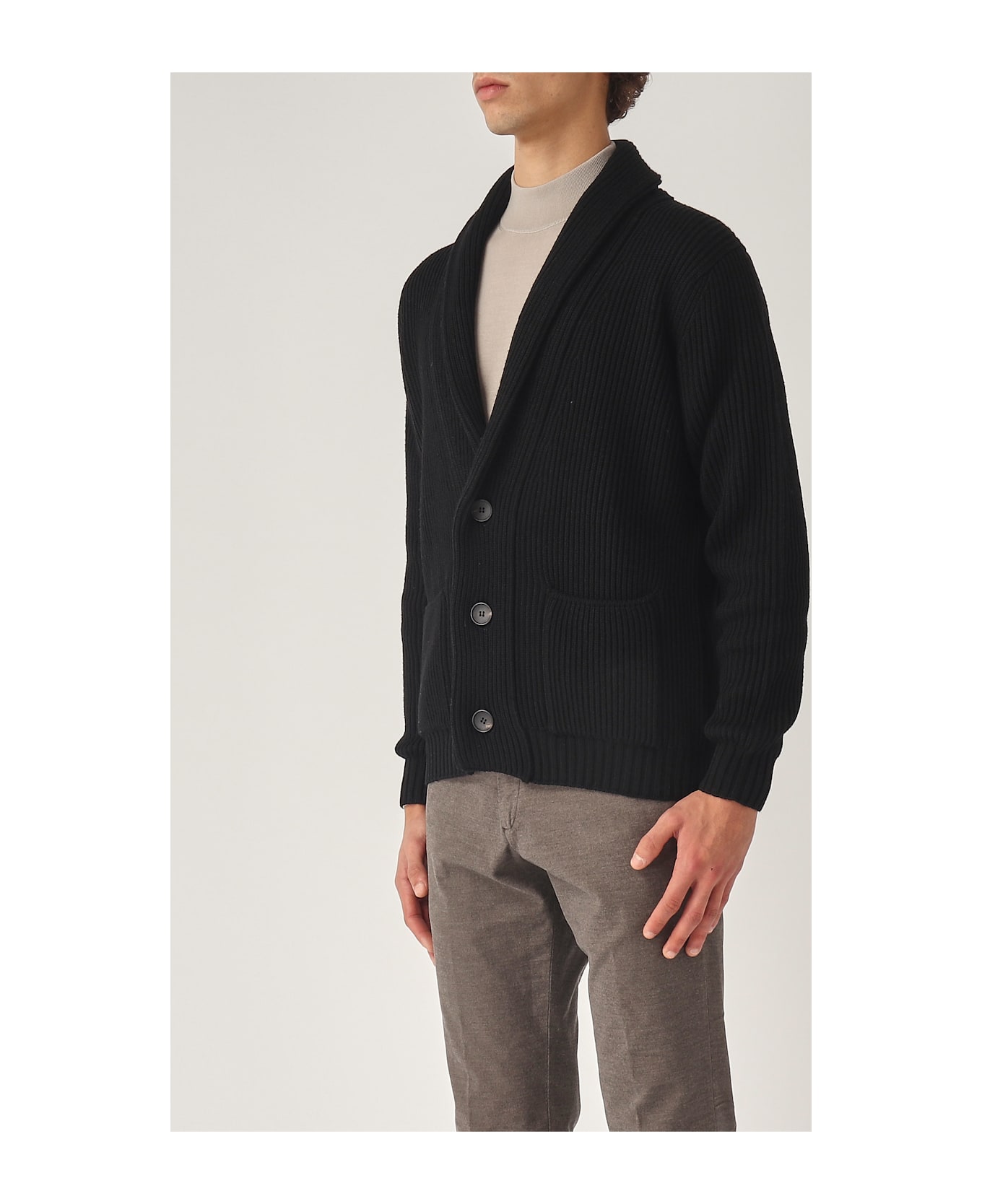 Filippo De Laurentiis Cardigan Sciallato Cardigan - NERO