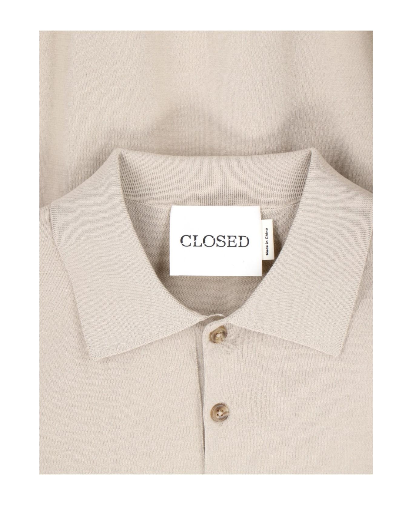 Closed Cotton Polo Shirt - Beige