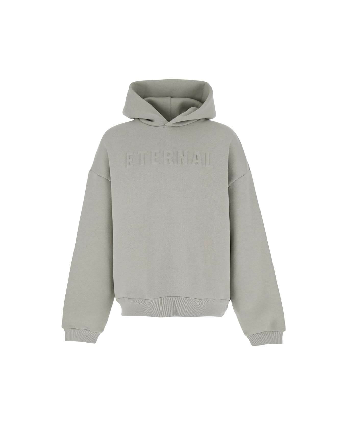 Fear of God 
eternal
 Grey Hoodie With Logo Patch On The Hood And Embroidery On The Front In Cotton Blend Man - Grey