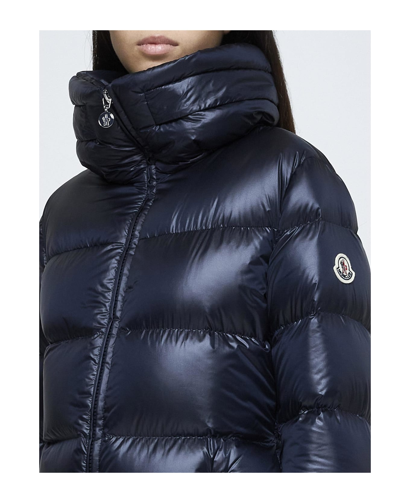 Moncler Douro Quilted Nylon Down Jacket - Blu