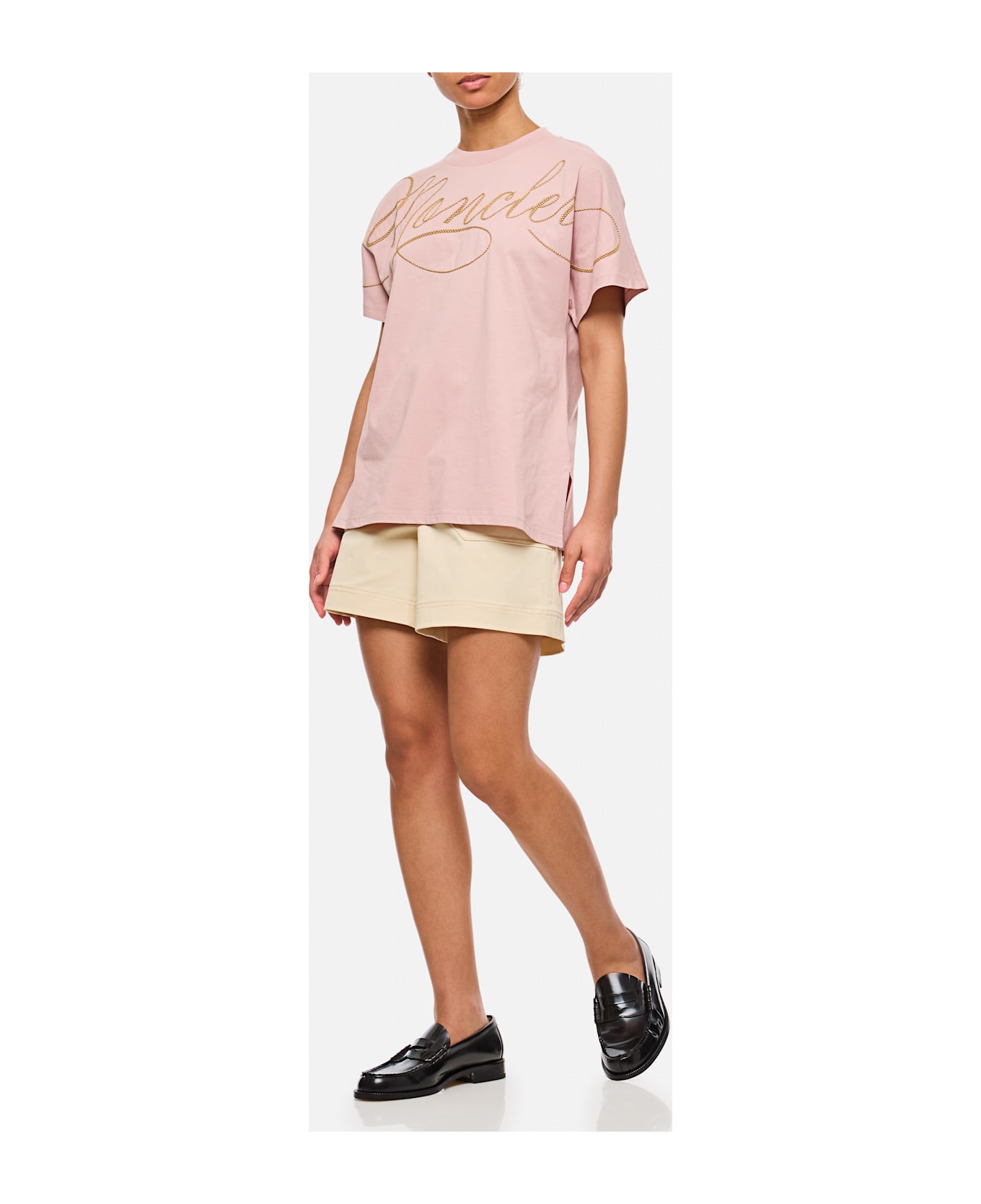 Moncler Logo T-shirt - Pink Tシャツ