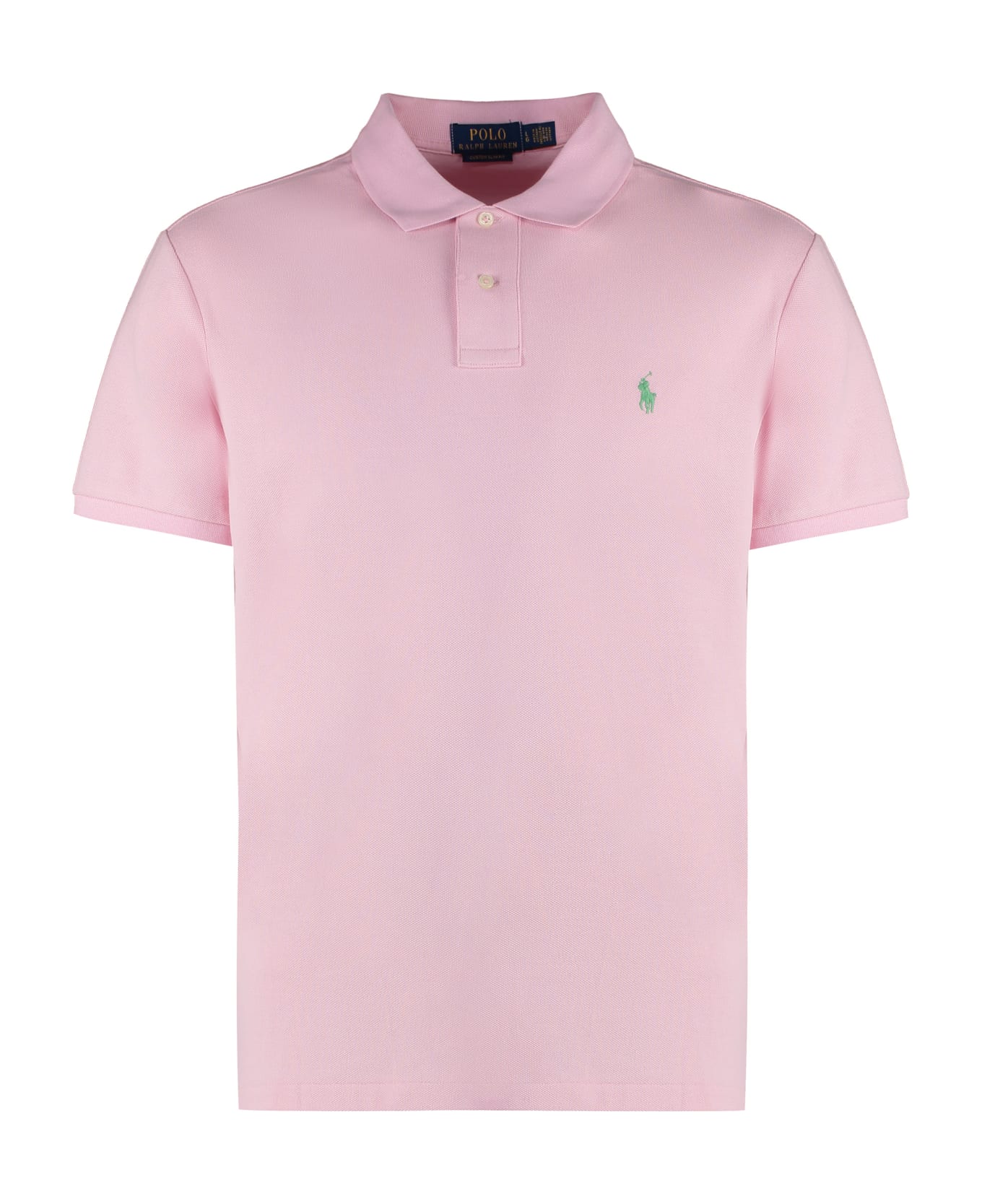 Polo Ralph Lauren Logo Embroidery Cotton-piqué Polo Shirt - Pink