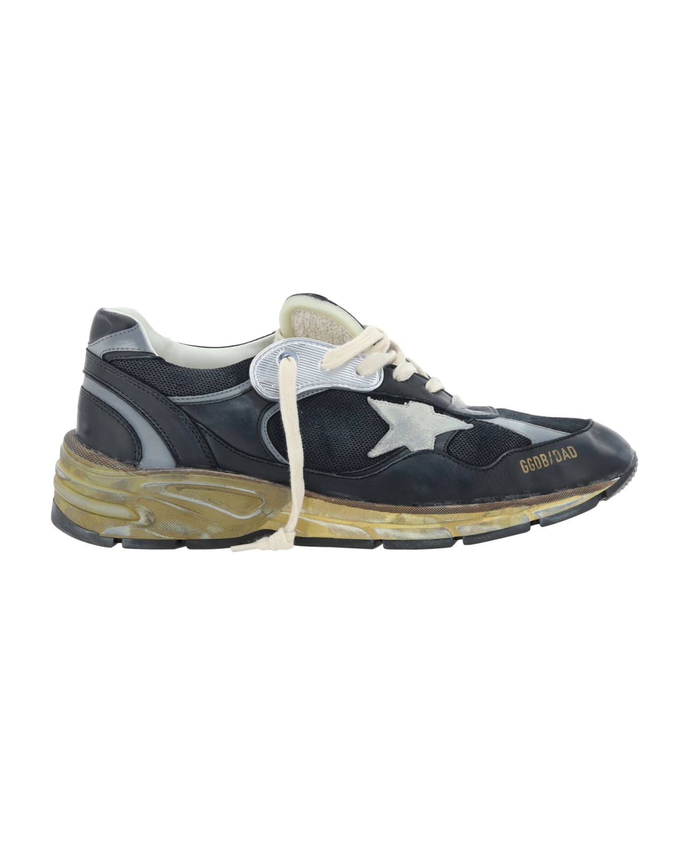 Golden Goose Running Dad Sneakers - Black/silver/ice
