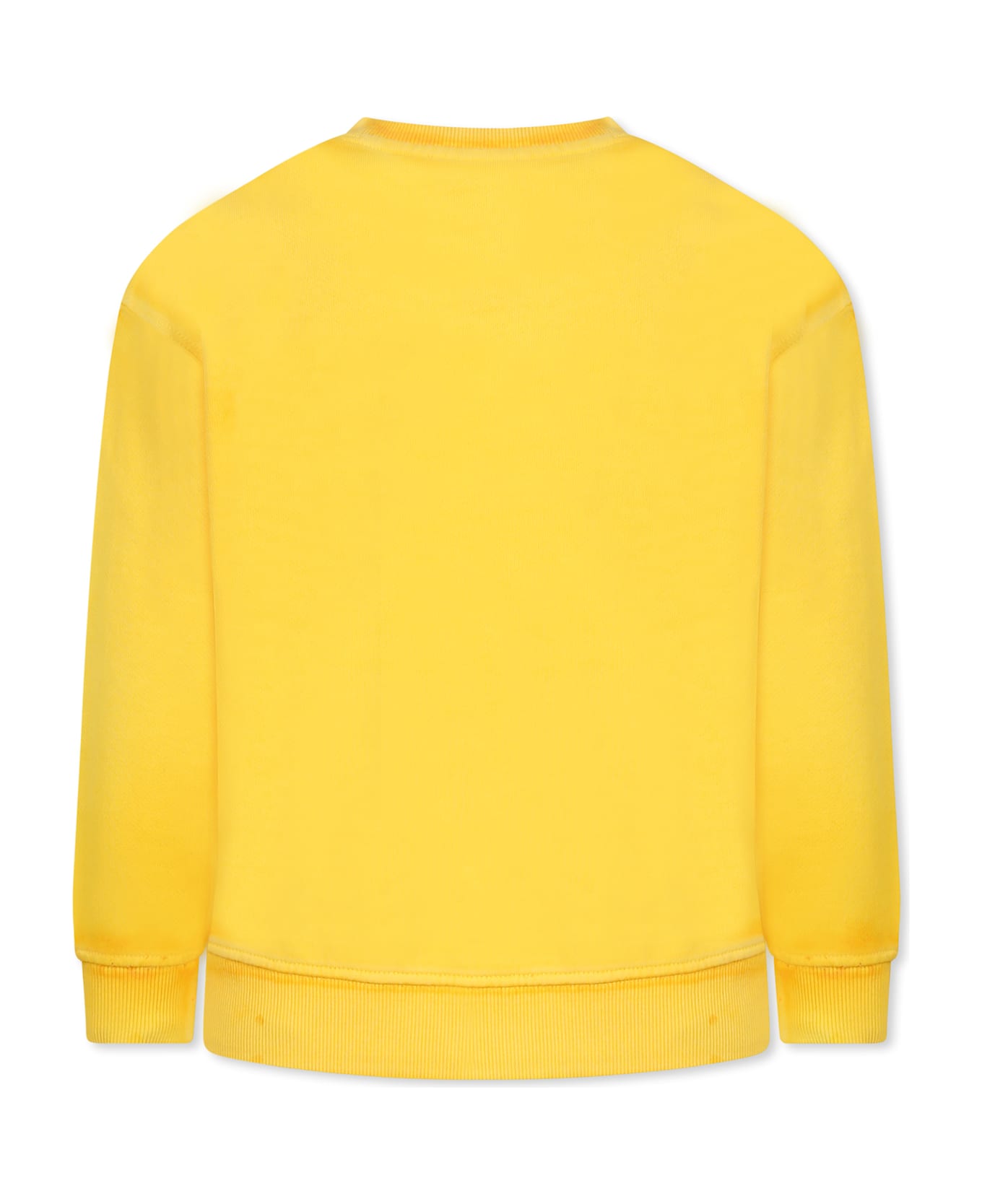 Little Marc Jacobs Yellow Sweatshirt For Kids With Logo - Yellow
