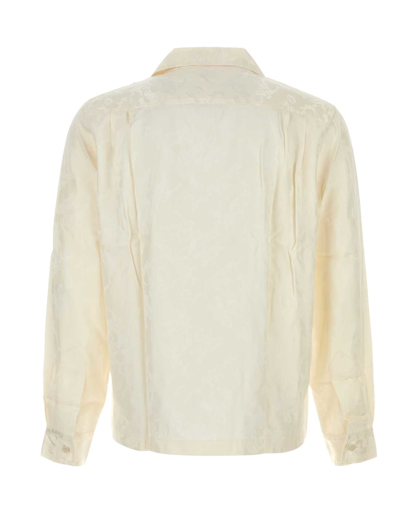 Bode Cream Jacquard Football Shirt - CREAM