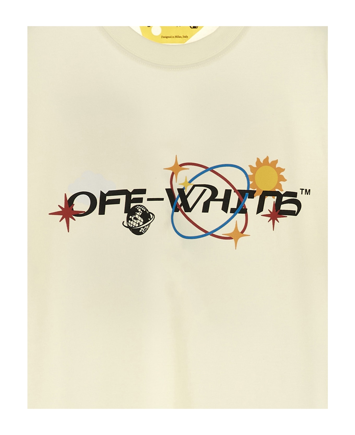 Off-White T-shirt 'off Planets' - White