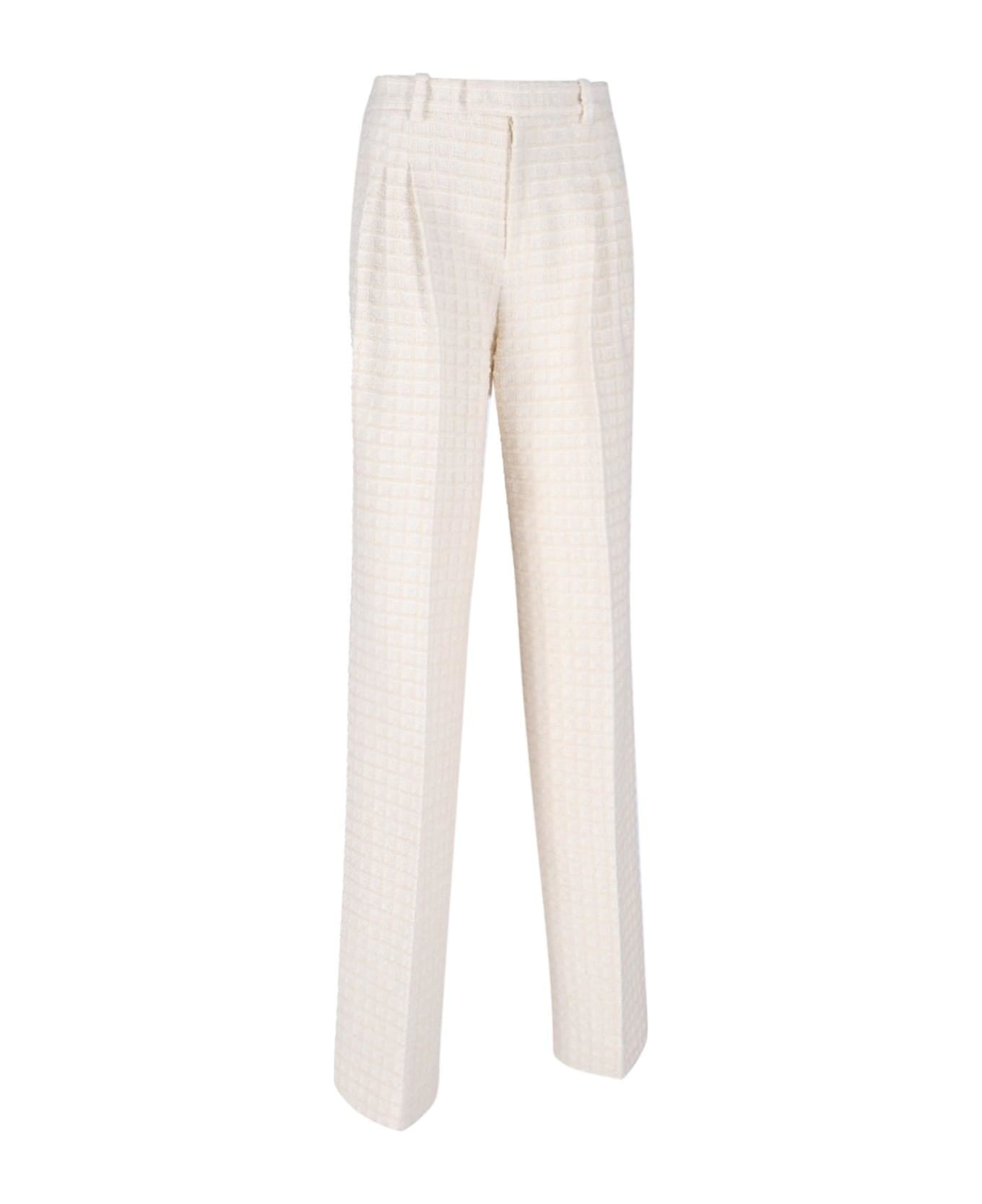 Gucci Tweed Trousers - Ivory ボトムス