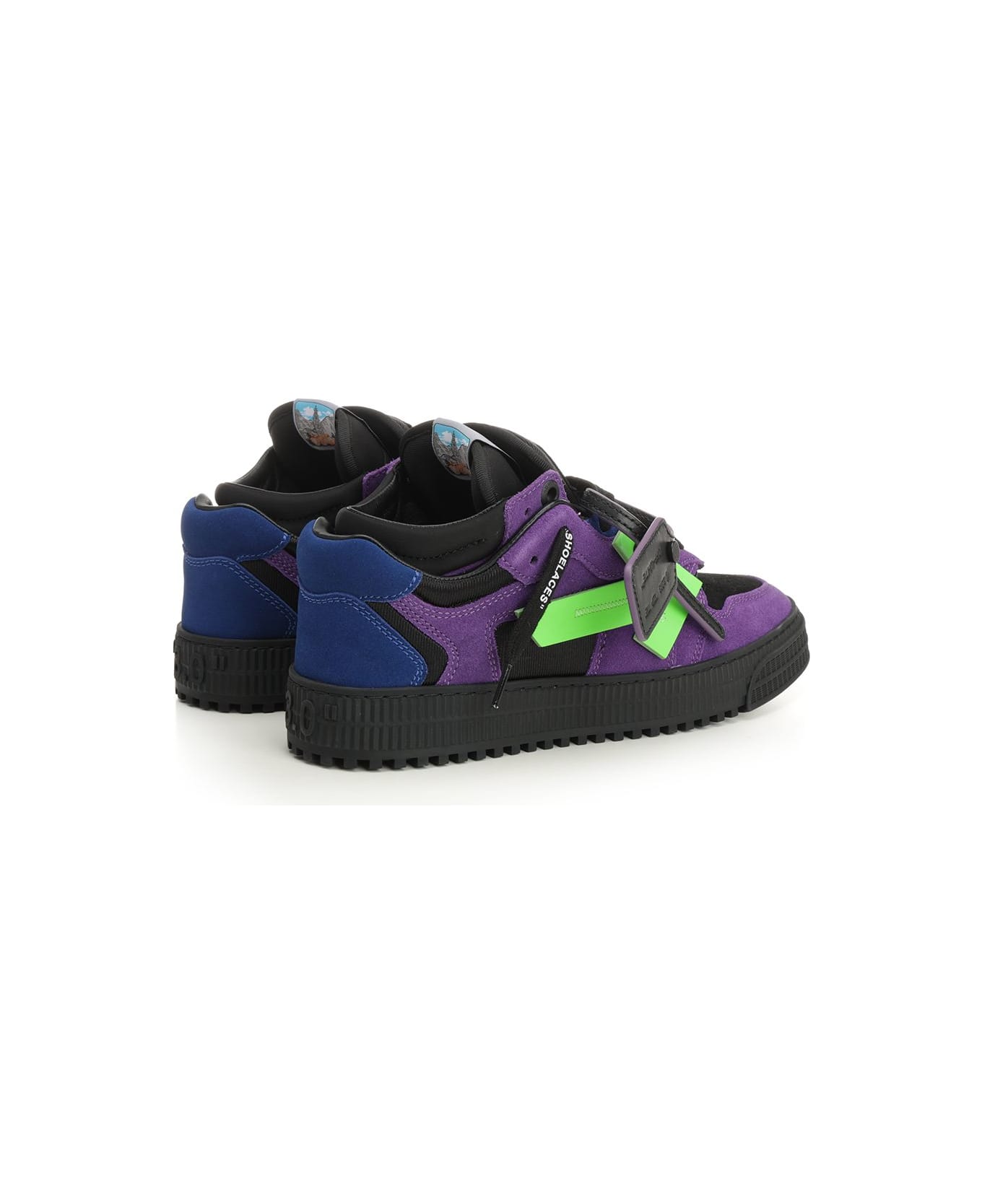 Off-White Floating Arrow Dark Blue - Lime - Multicolor