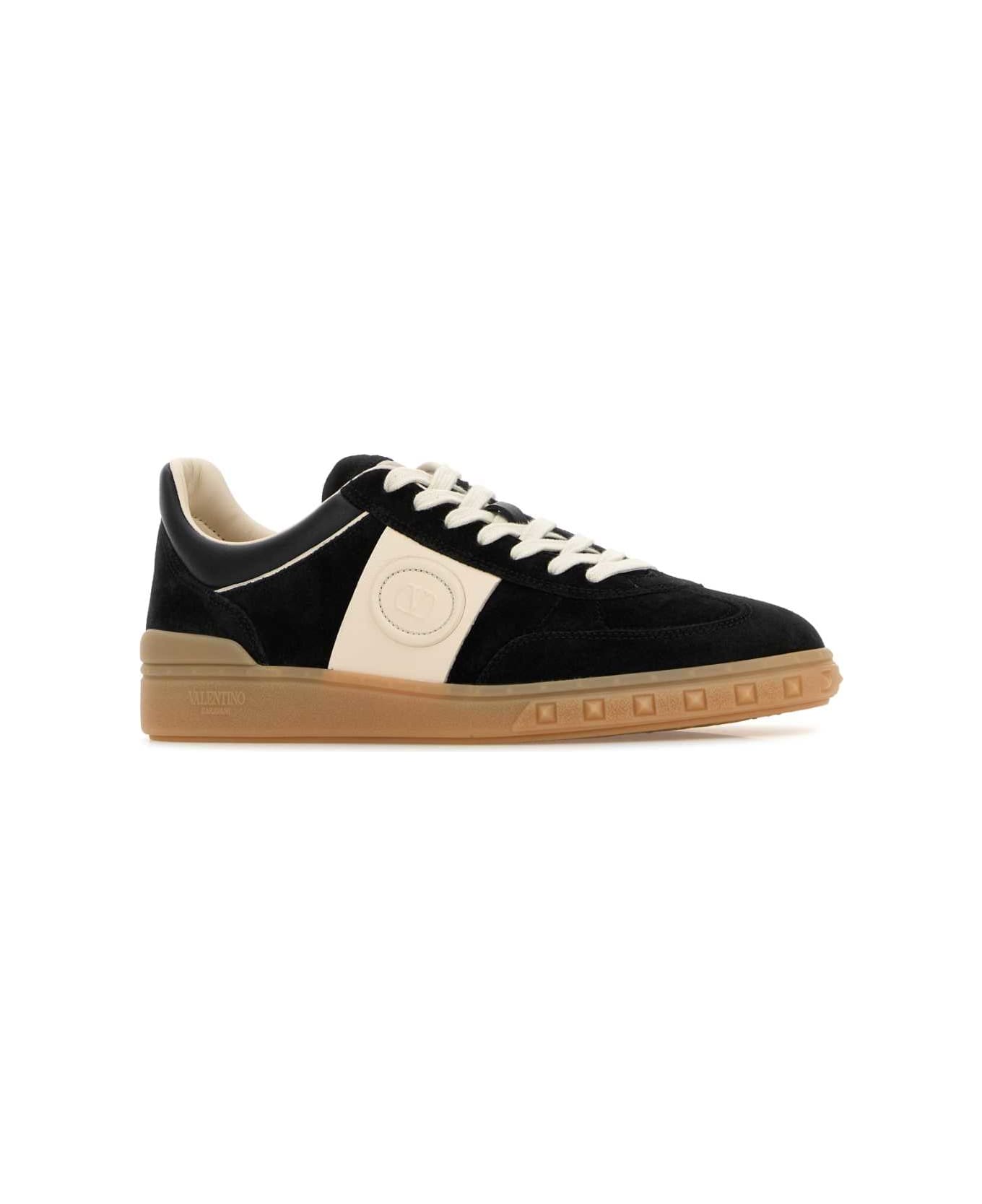 Valentino Garavani Black Suede Upvillage Sneakers - NEROGLACENEROGLACEAMBRA