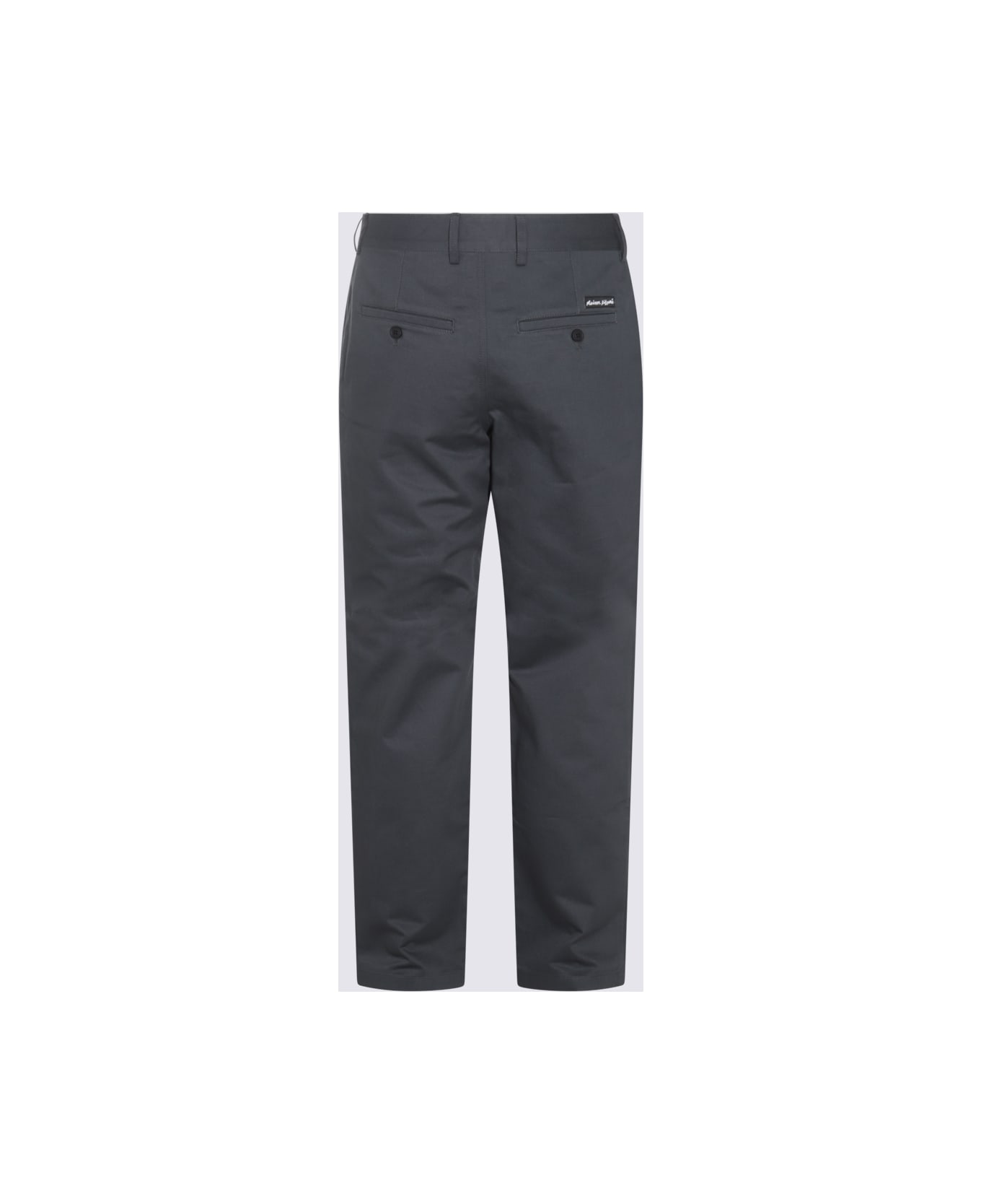 Maison Kitsuné Grey Cotton Pants Maison Kitsuné - GREY