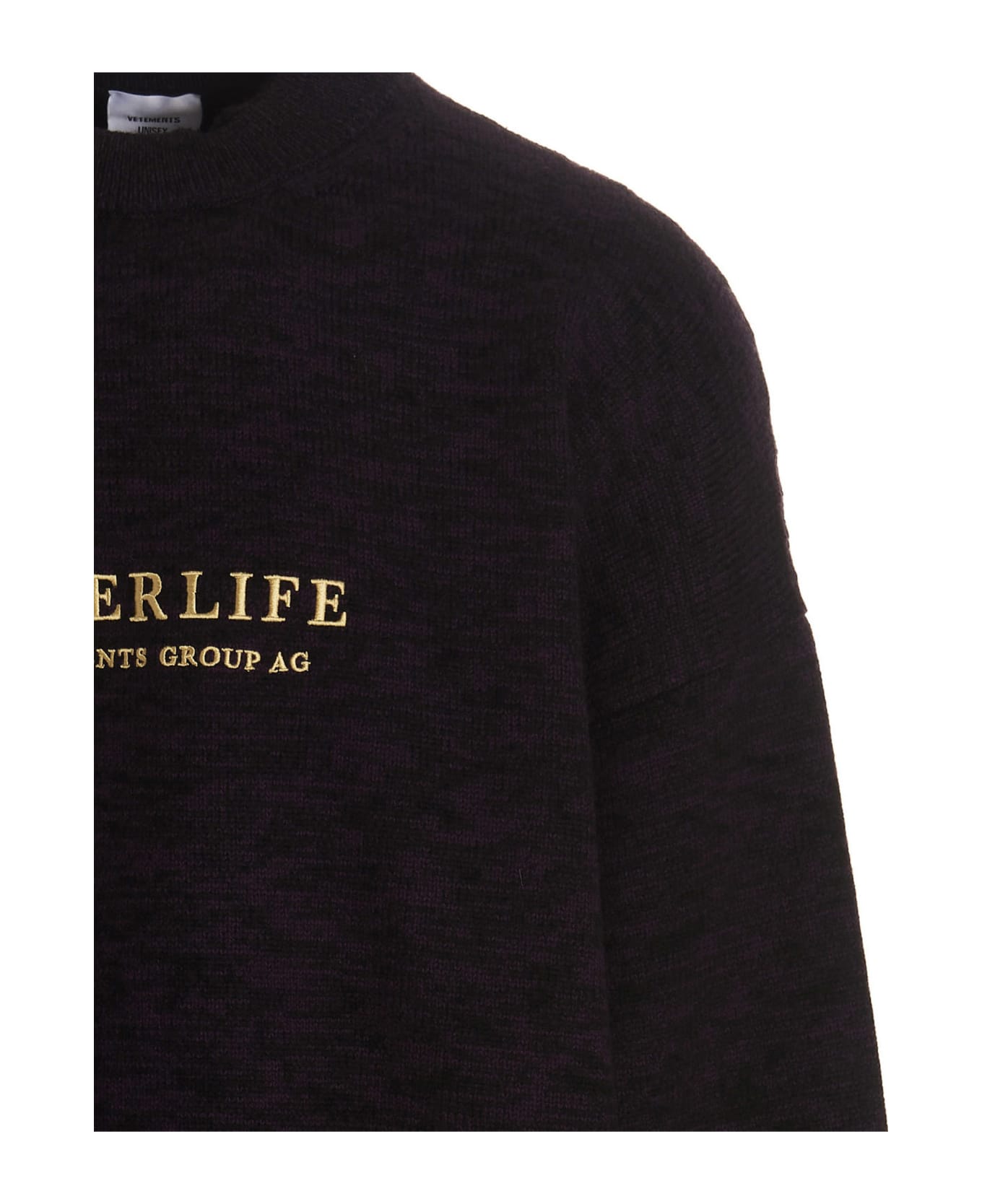 VETEMENTS 'afterlife' Sweater - Purple ウェア