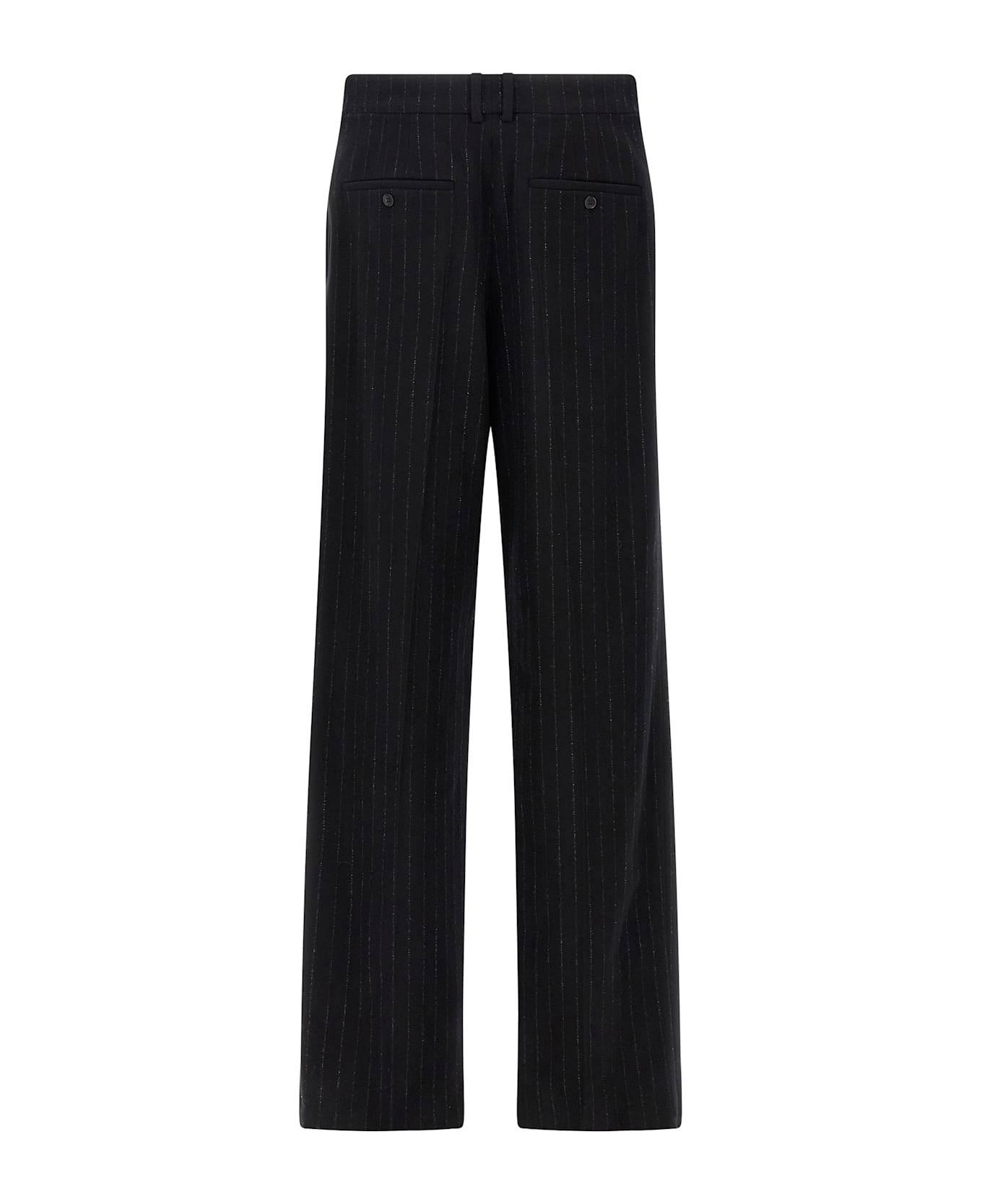 Saint Laurent Pinstripe Pants - Black  