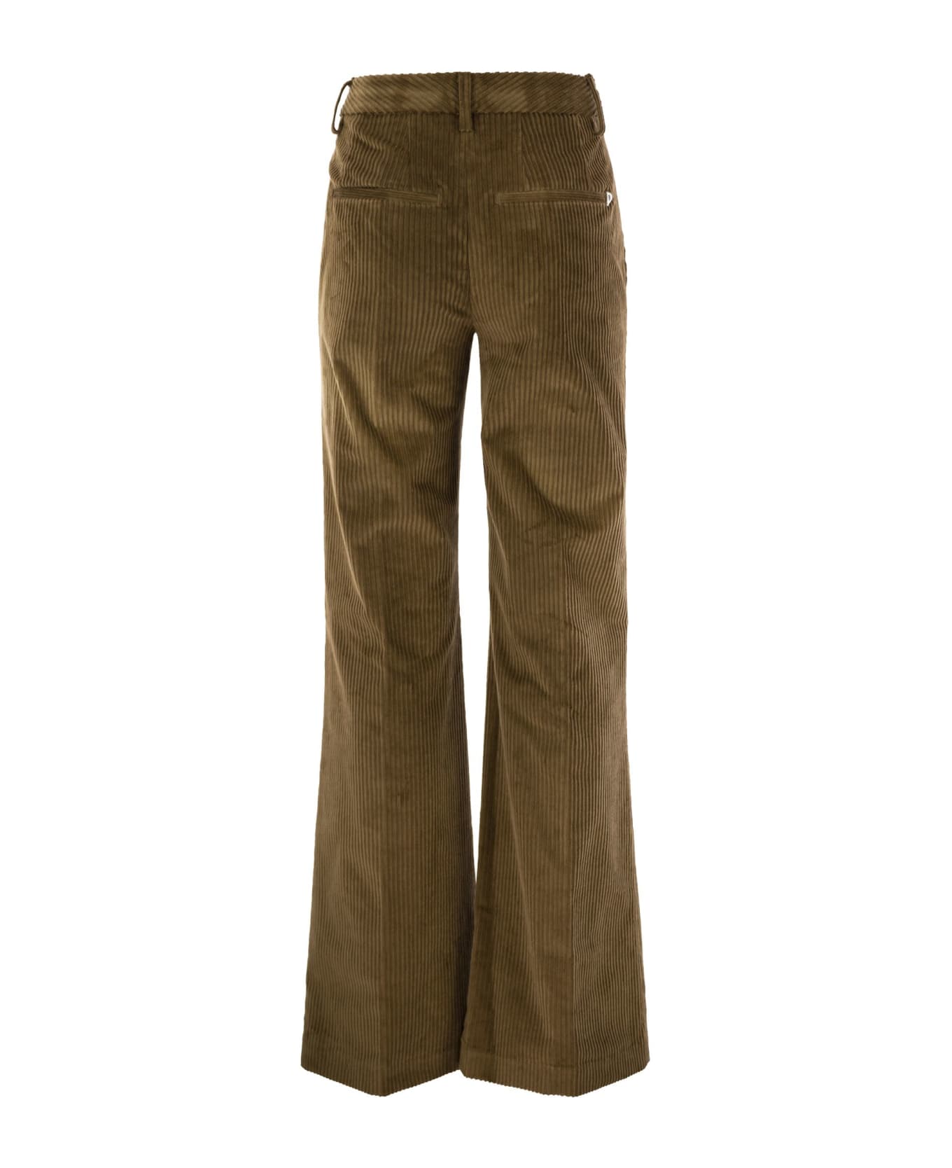 Dondup Janice - Wide Corduroy Trousers - Camel ボトムス