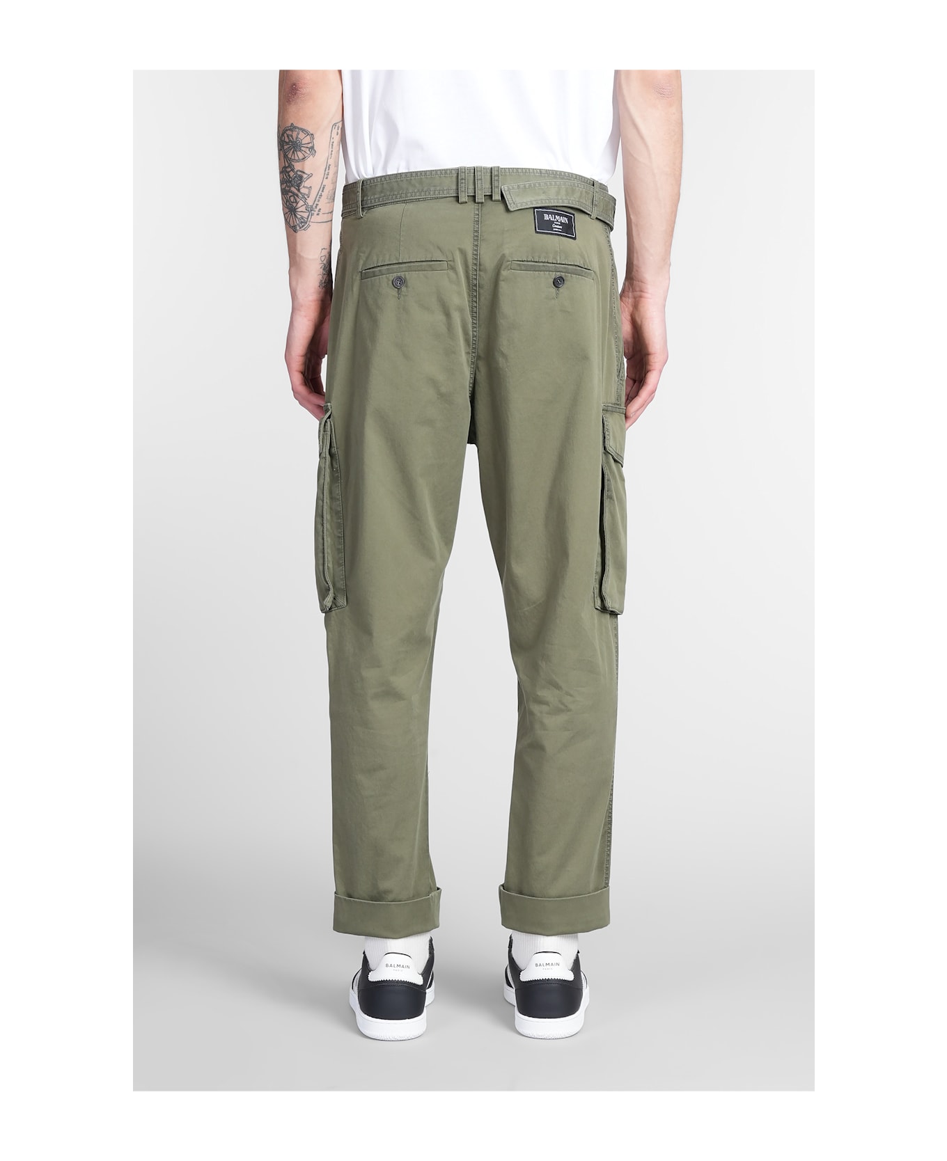 Balmain Pants In Khaki Cotton - khaki
