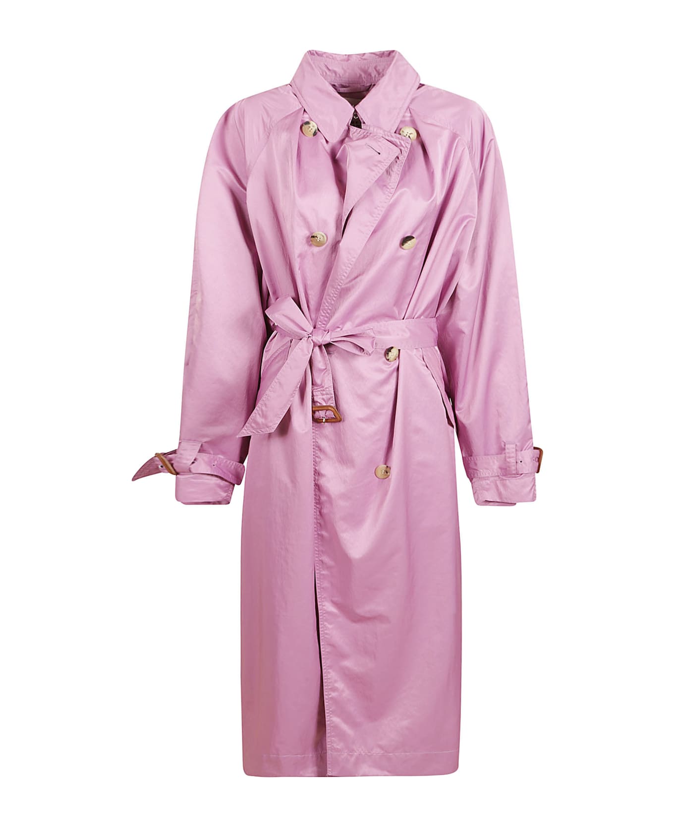 Isabel Marant Lilac Polyester Blend Oversize Edenna Trench Coat - Lilac