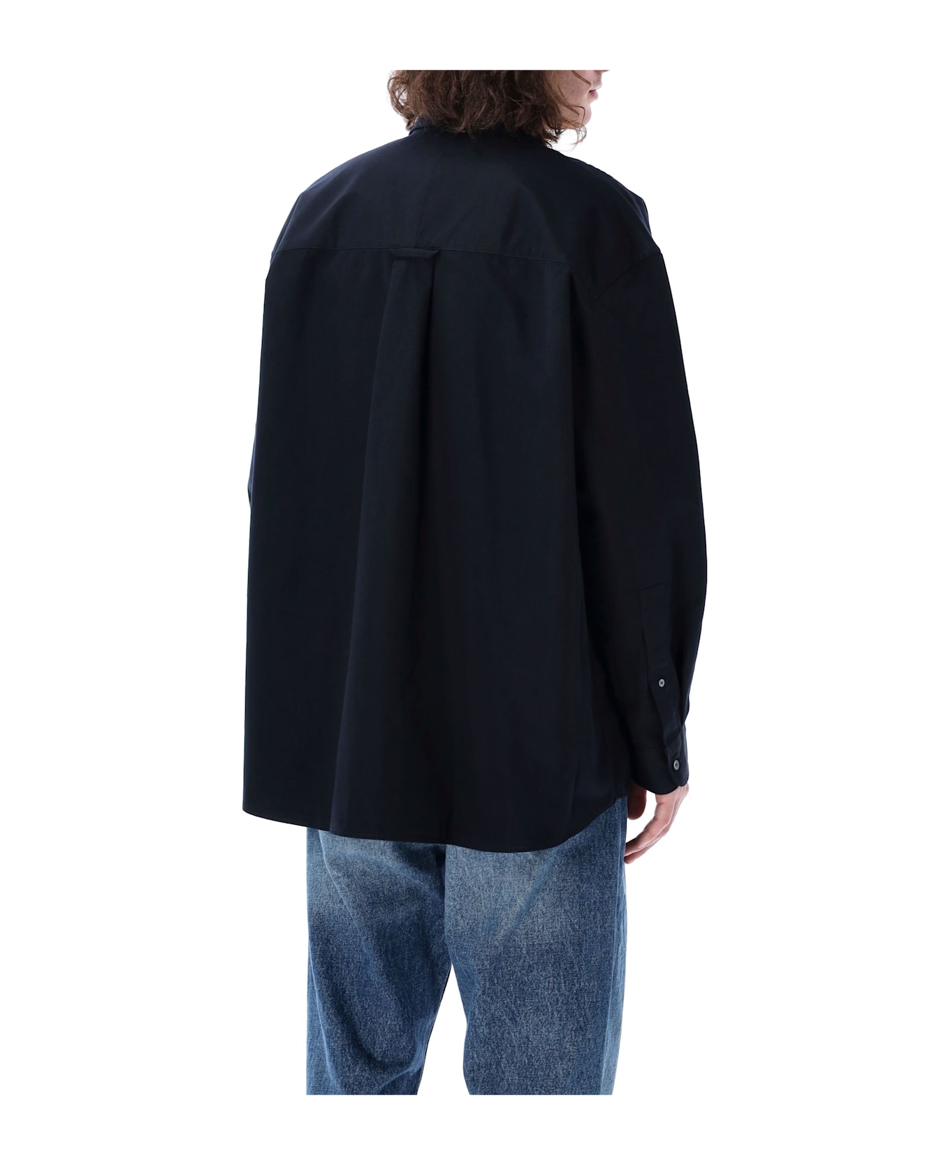 Studio Nicholson Ruskin Technical Twill Shirt - DARKEST NAVY