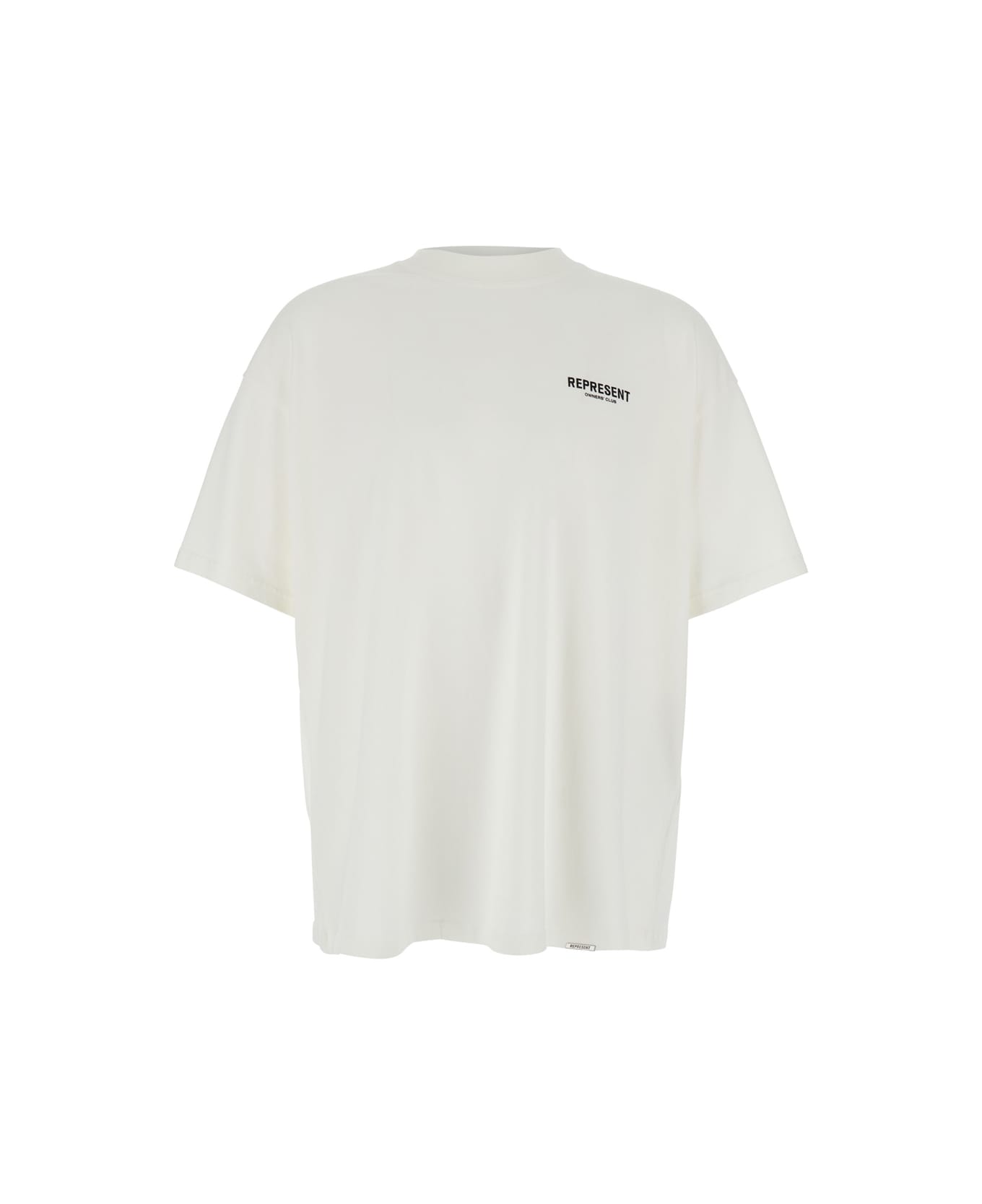 REPRESENT White T-shirt With Logo On The Front And Maxi Logo On The Back In Cotton Man - White