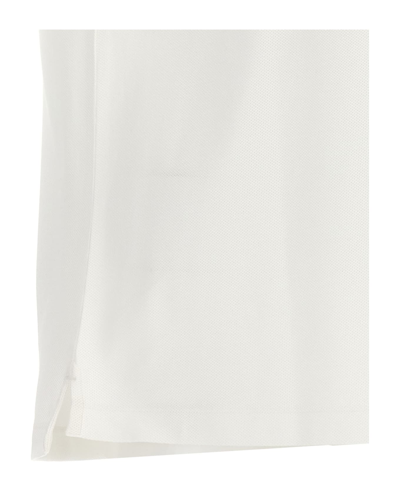 Burberry Logo Embroidery Polo Shirt - White