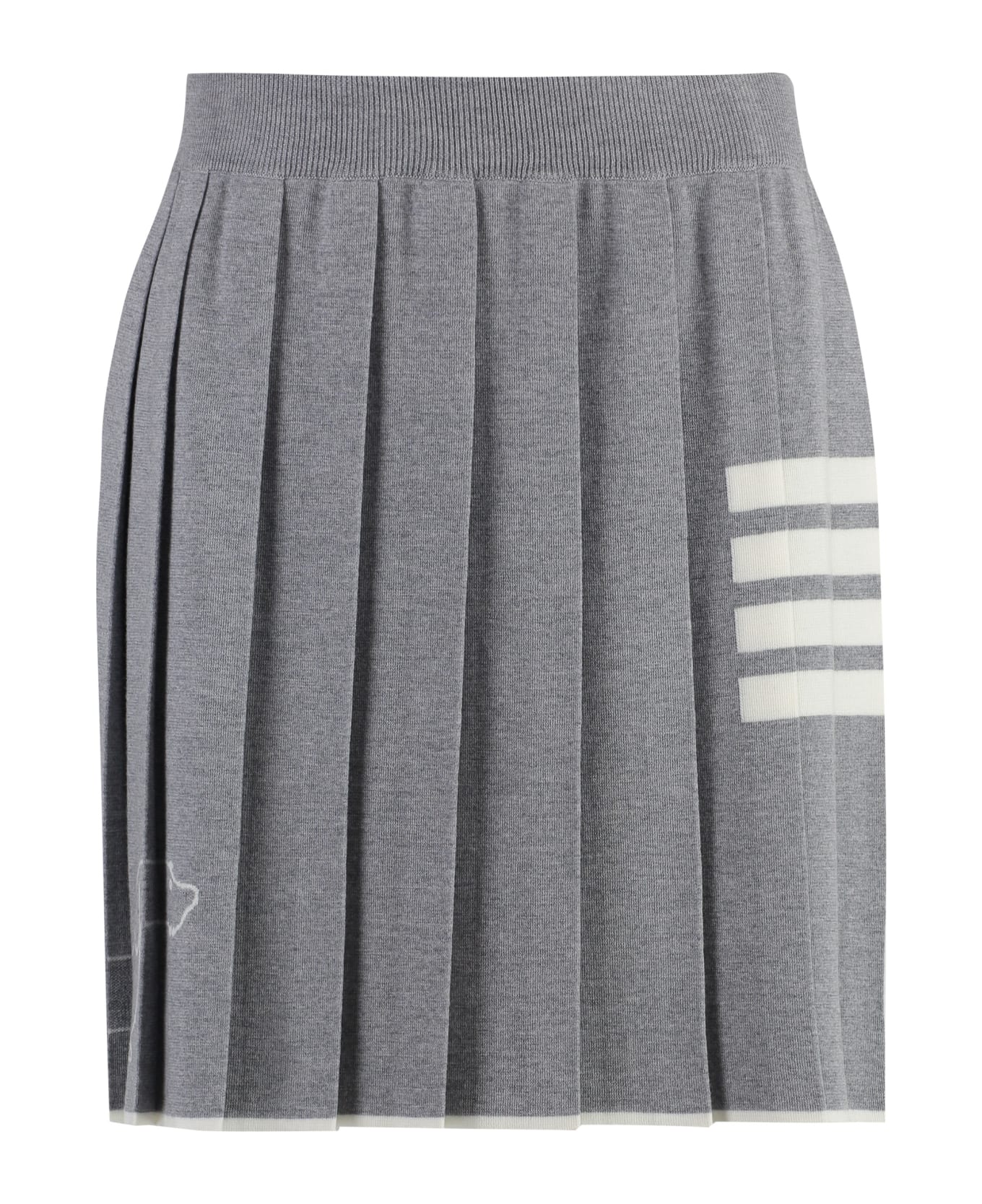 Thom Browne Pleated Mini Skirt - grey