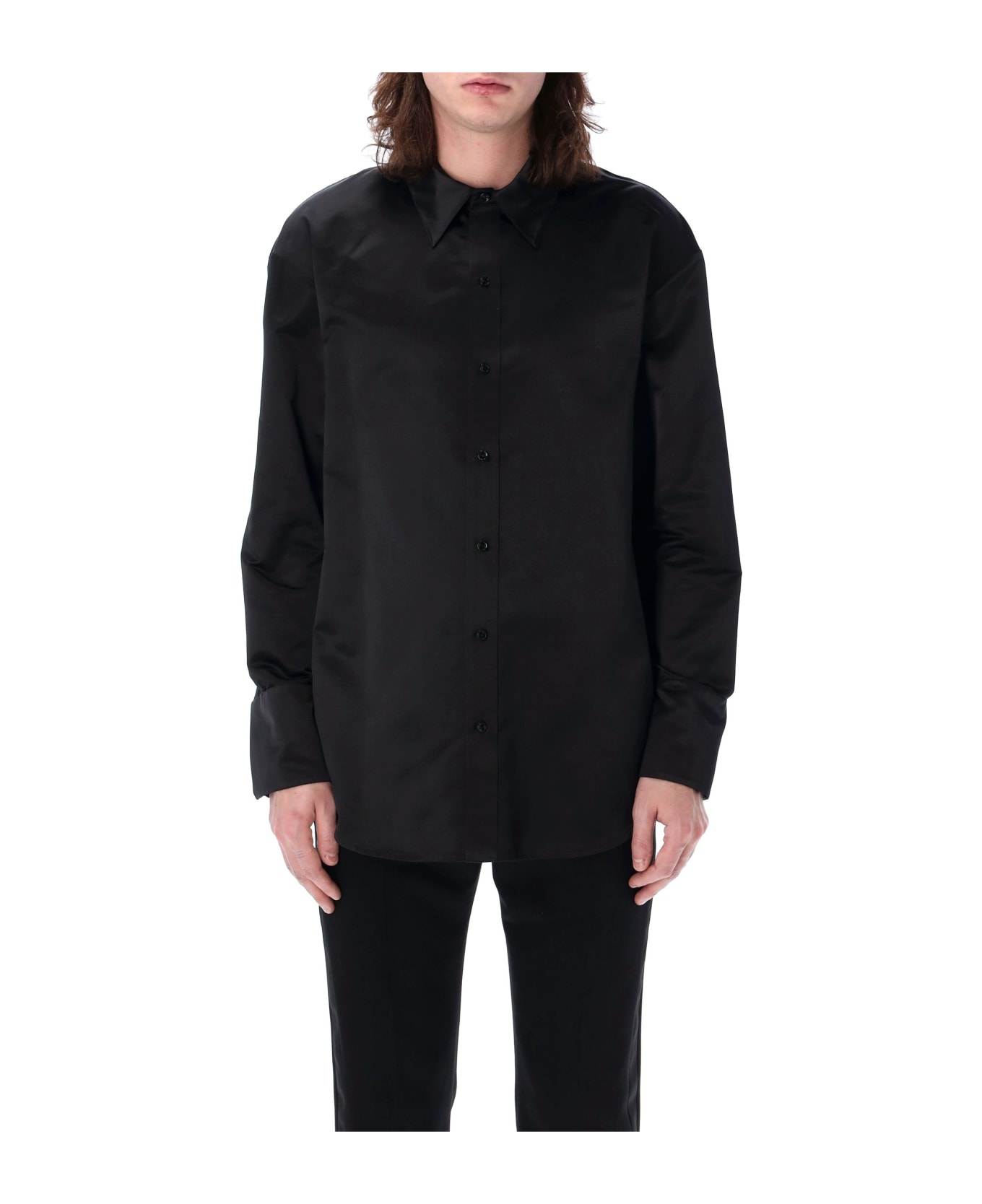 Saint Laurent Silk Shirt - Black シャツ