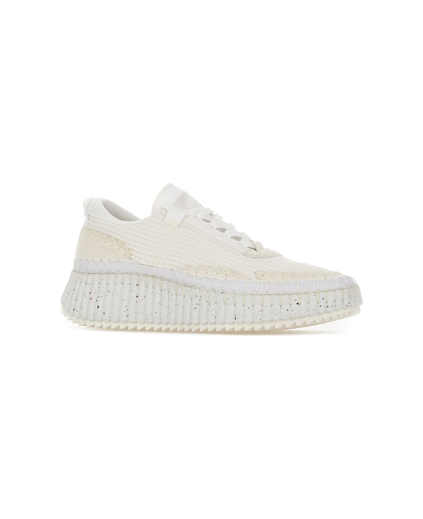 Chloé White Cotton And Polyester Nama Sneakers - 101