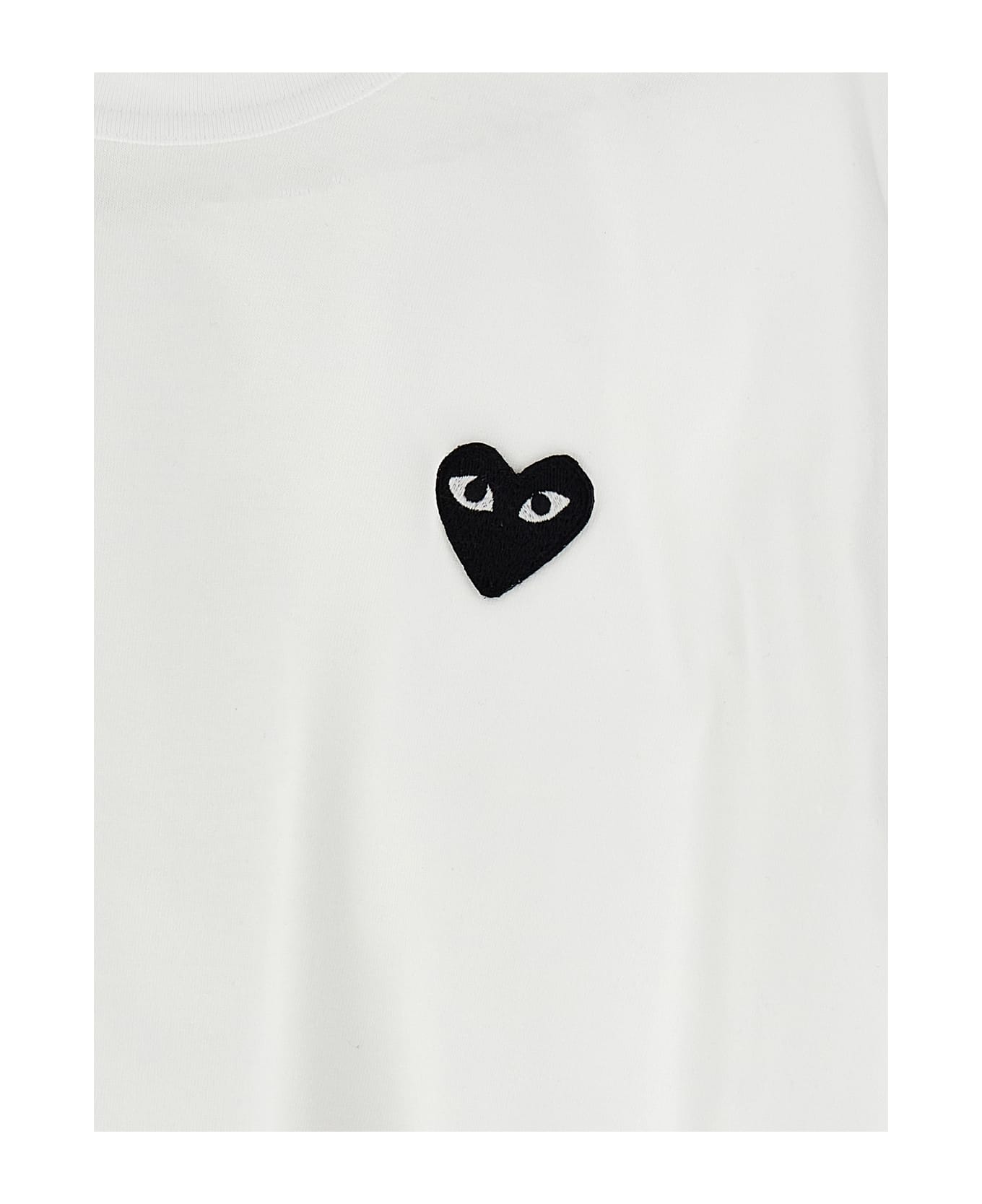 Comme des Garçons Play 
black Heart
 T-shirt - White/Black