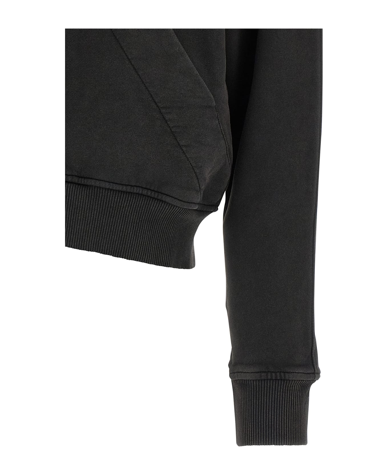 The Attico Zip Sweatshirt - Black  