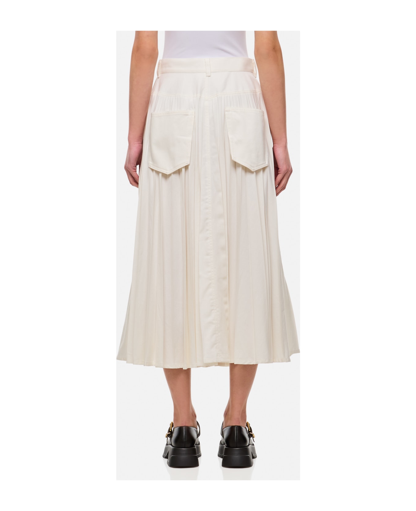 Sacai Denim Skirt - White スカート