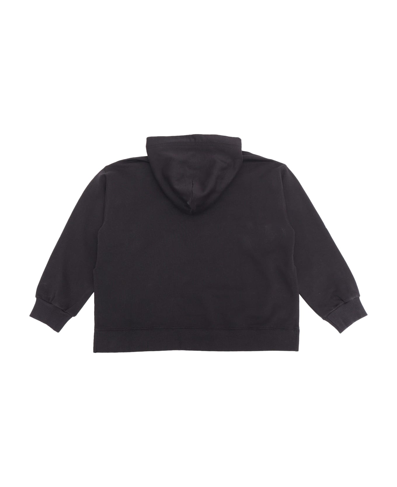 MM6 Maison Margiela Black Sweatshirt With Logo - BLACK