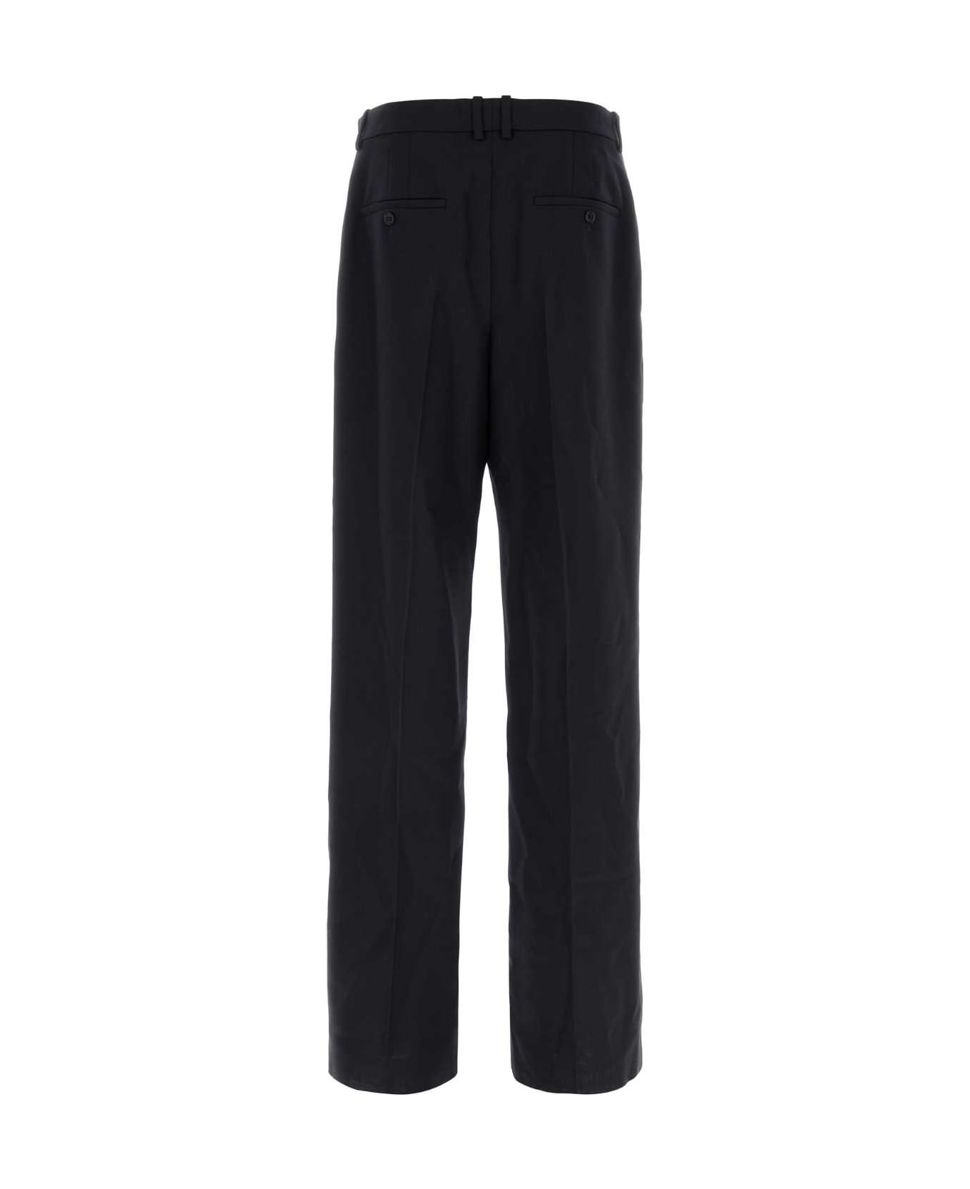 Saint Laurent Midnight Blue Wool Pant - MARINE