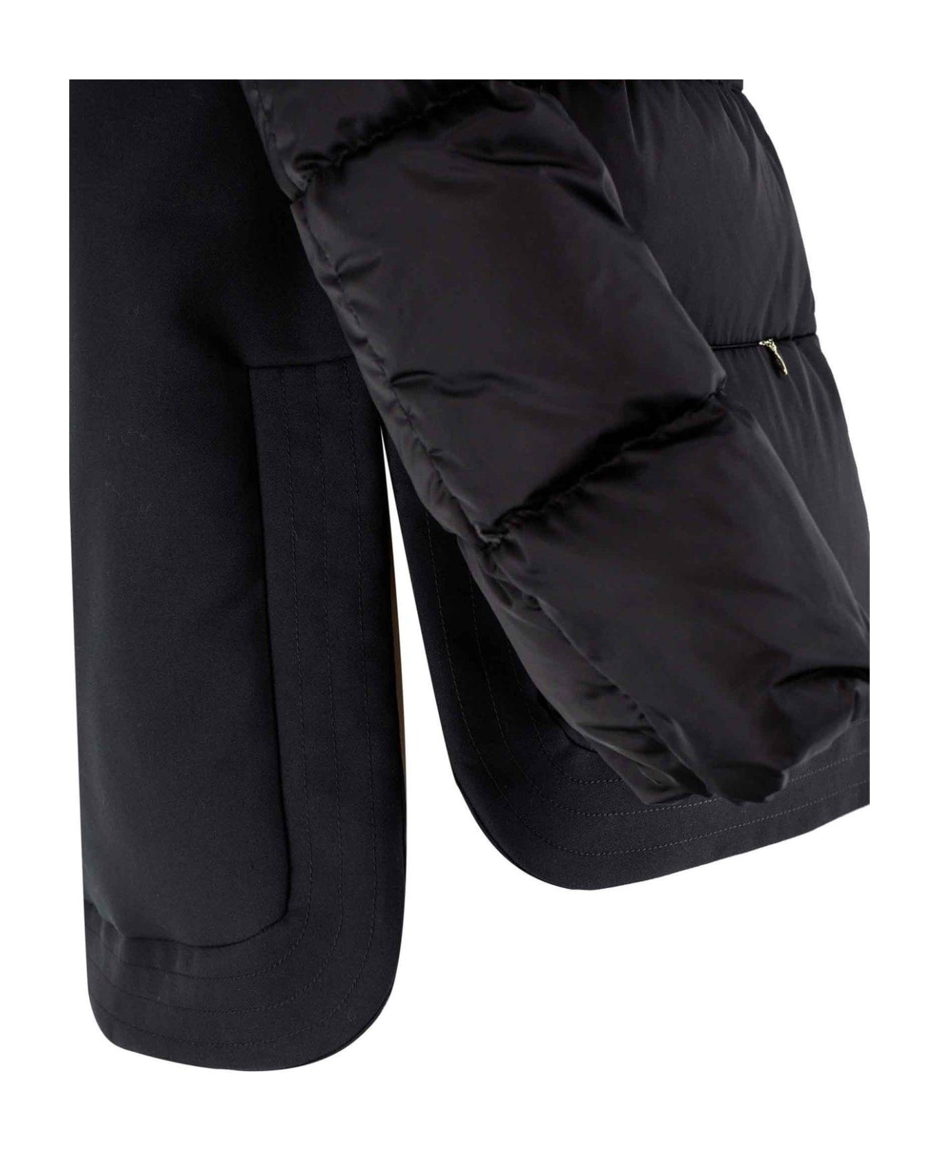Herno Satin City Glamour Coat - Black コート