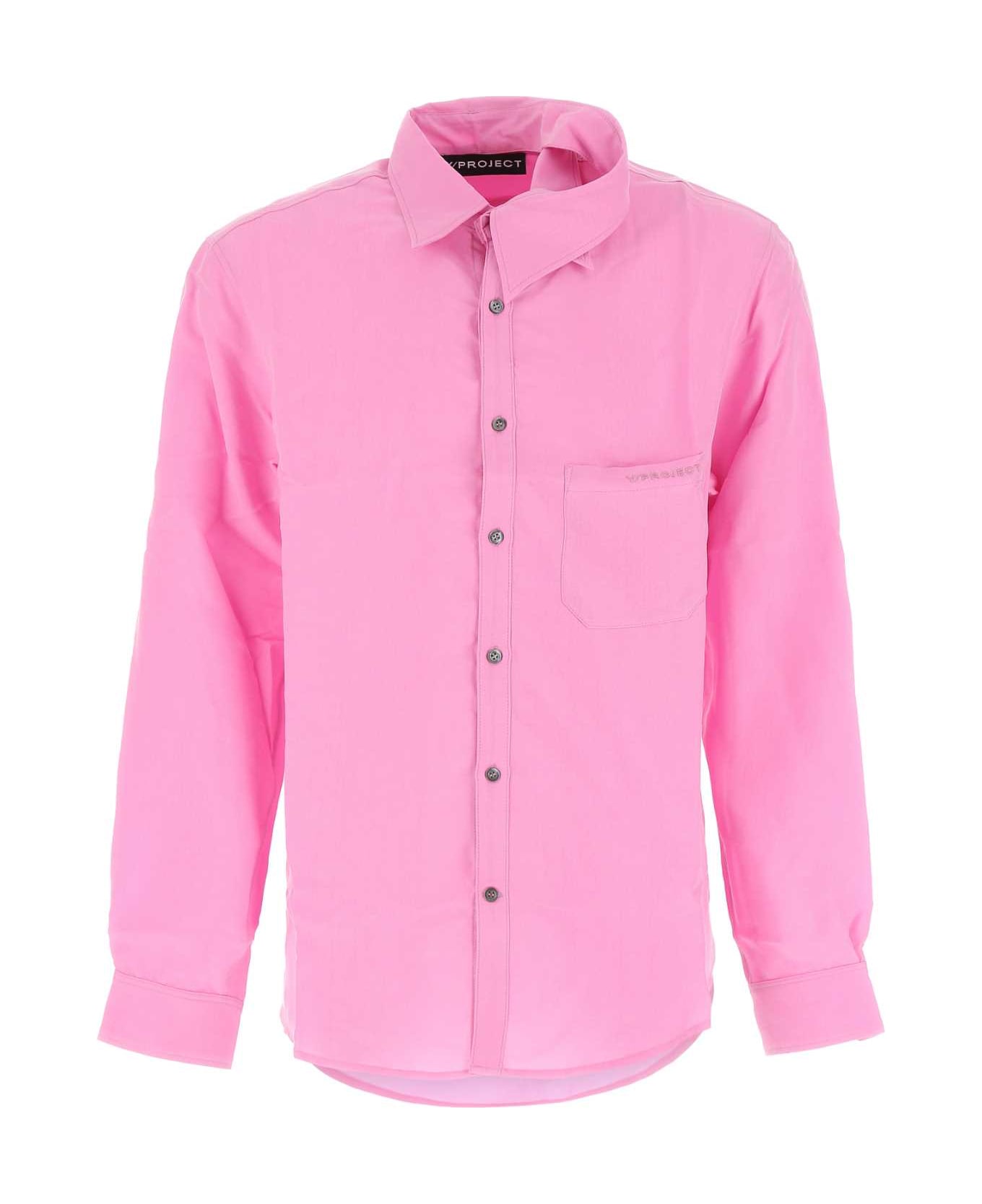 Y/Project Pink Cupro Shirt - PINK