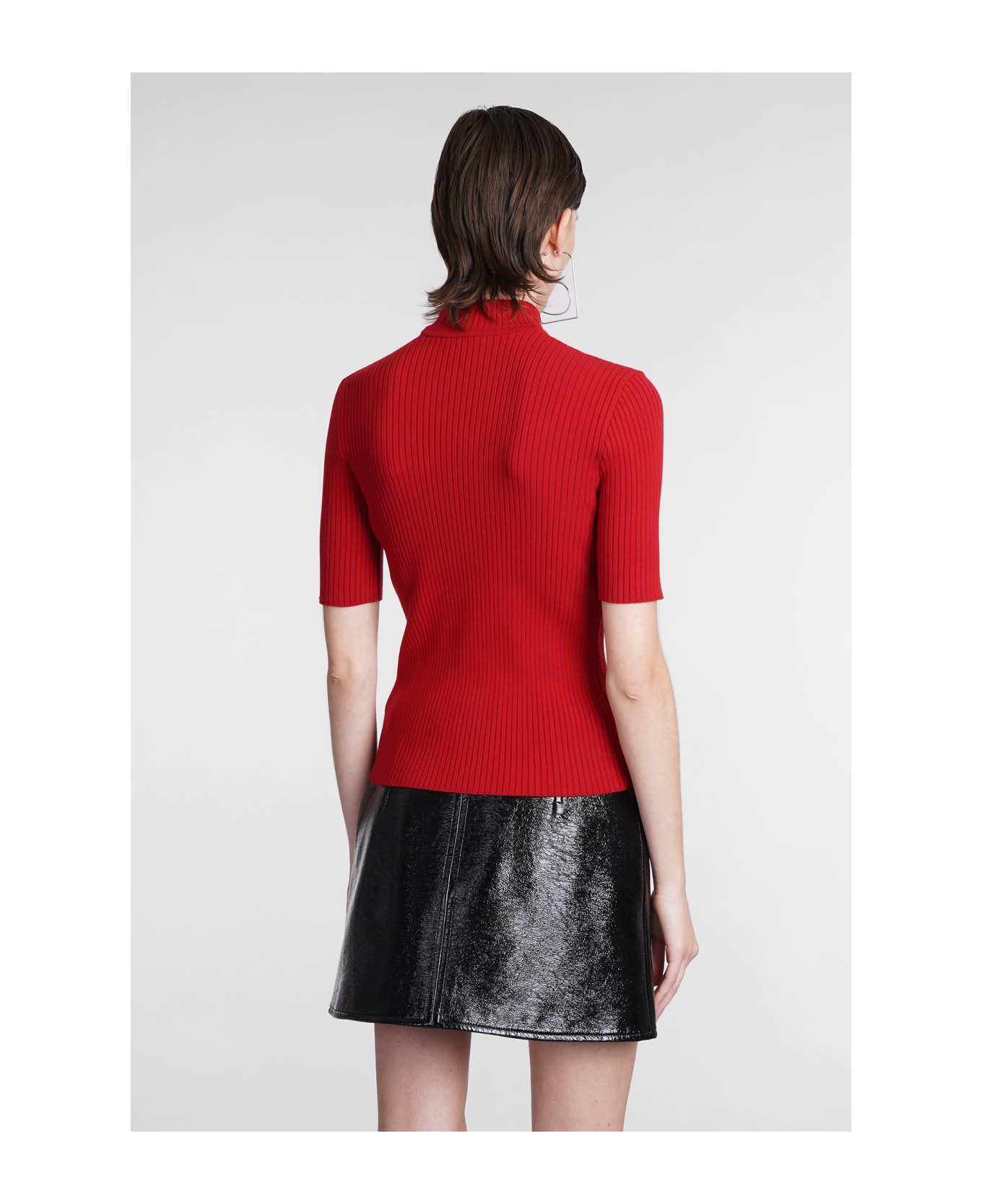 Courrèges Knitwear In Red Viscose - red