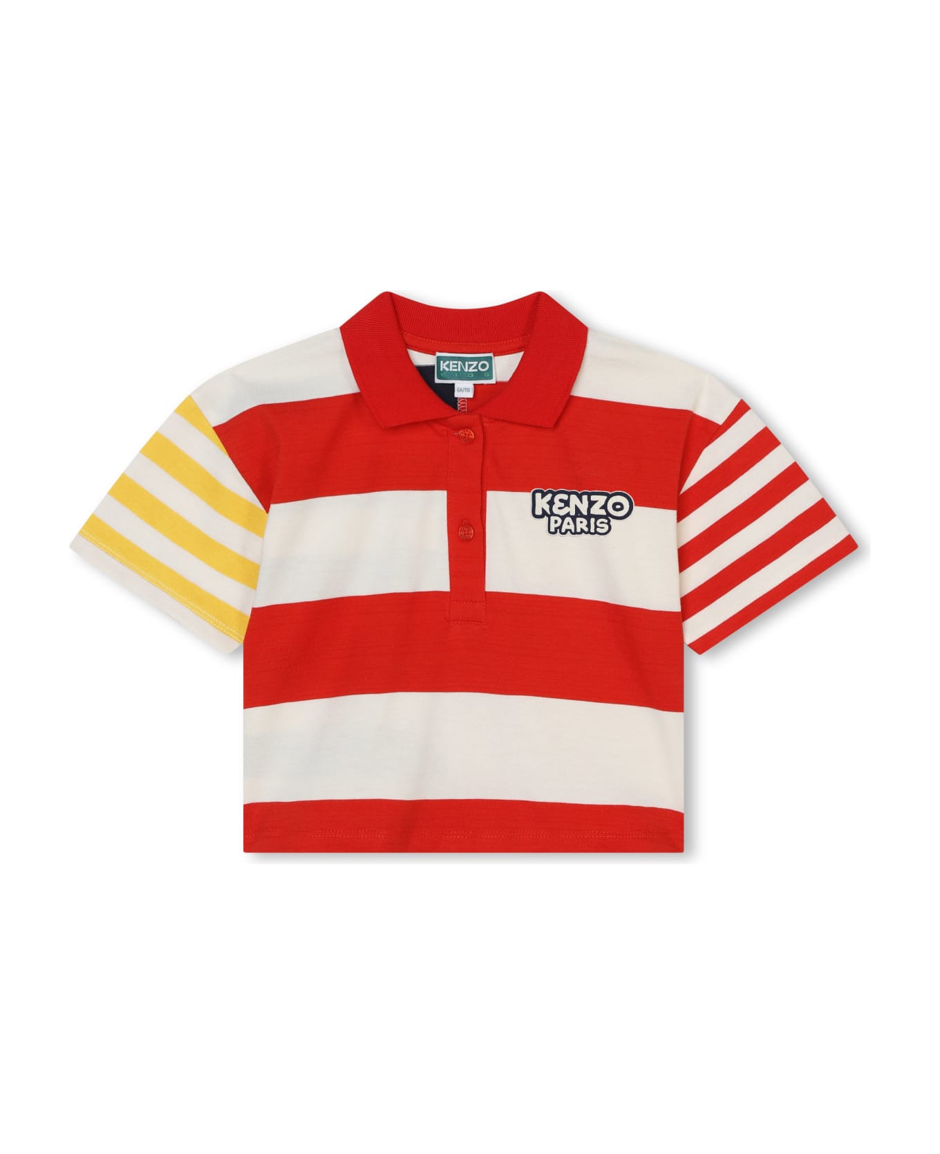 Kenzo Kids Polo Con Logo - Red アクセサリー＆ギフト