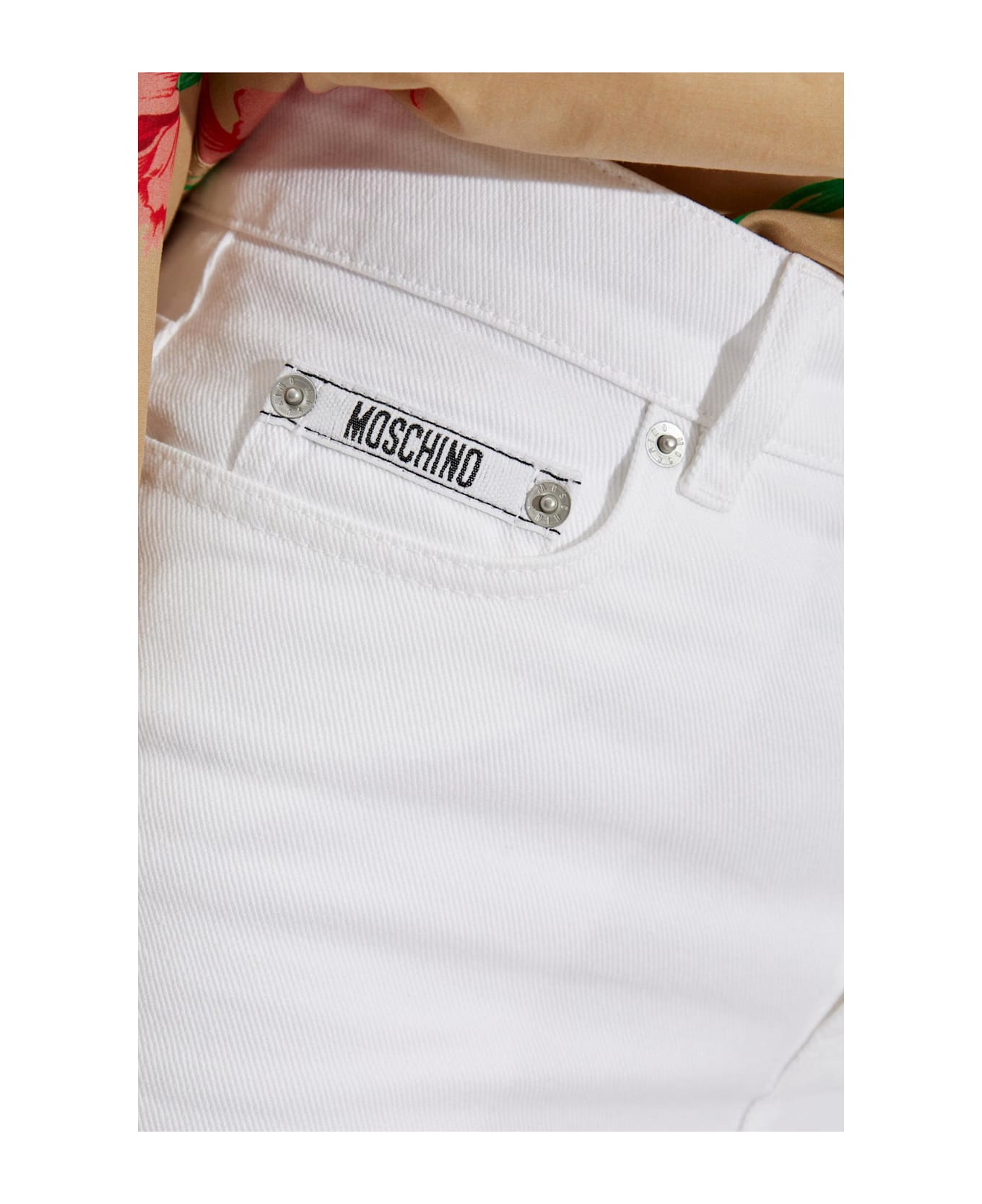 Moschino Denim Skirt - White