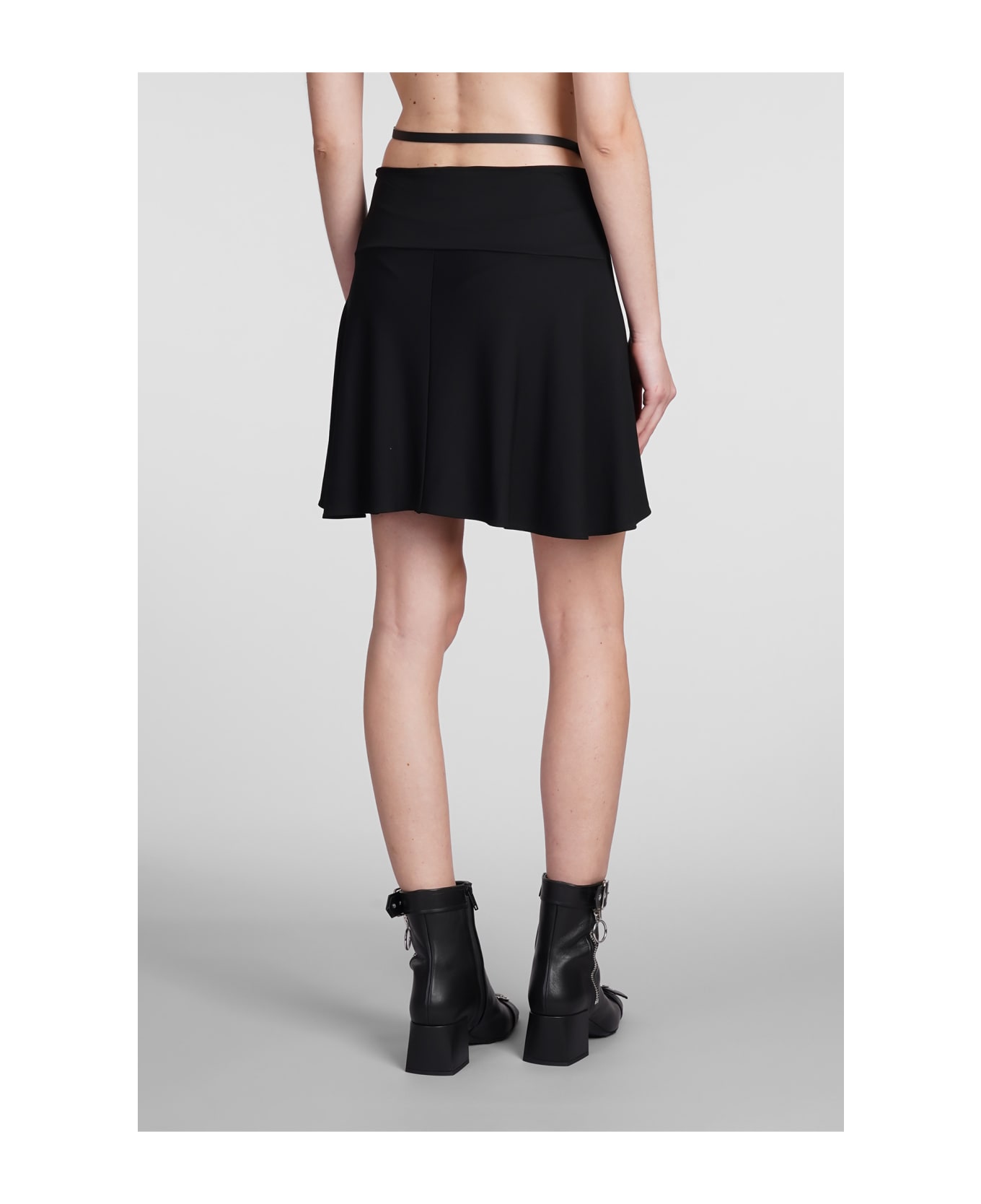 Courrèges Skirt In Black Viscose - BLACK